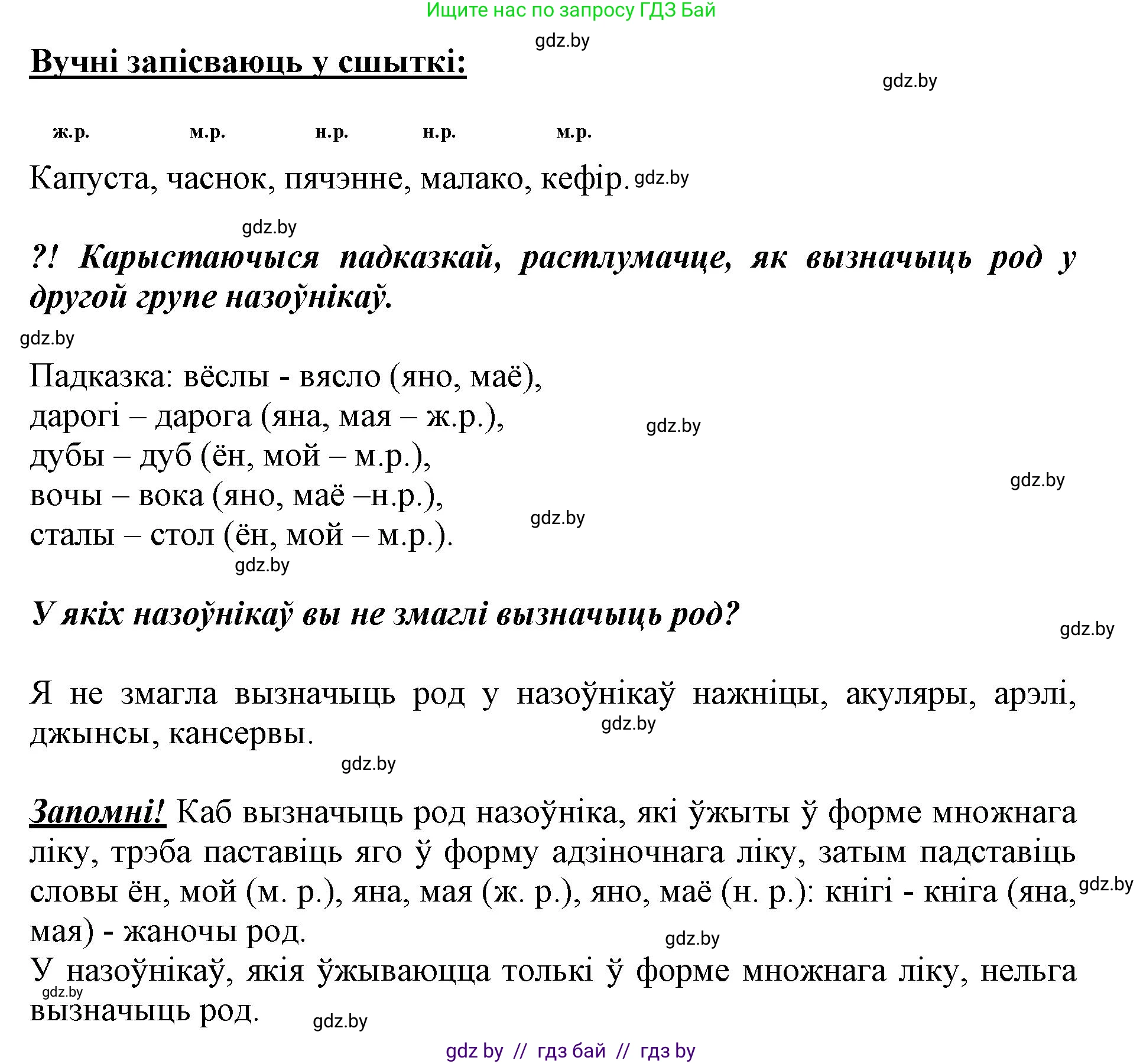 Белорусский язык (Беларуская мова), 3 класс Учебник, автор: Свірыдзенка Вольга Іванаўна, издательство Нацыянальны інстытут адукацыі, Минск, 2023, зелёного цвета, Частка 2, страница 64, номер 109, Решение (продолжение 2)