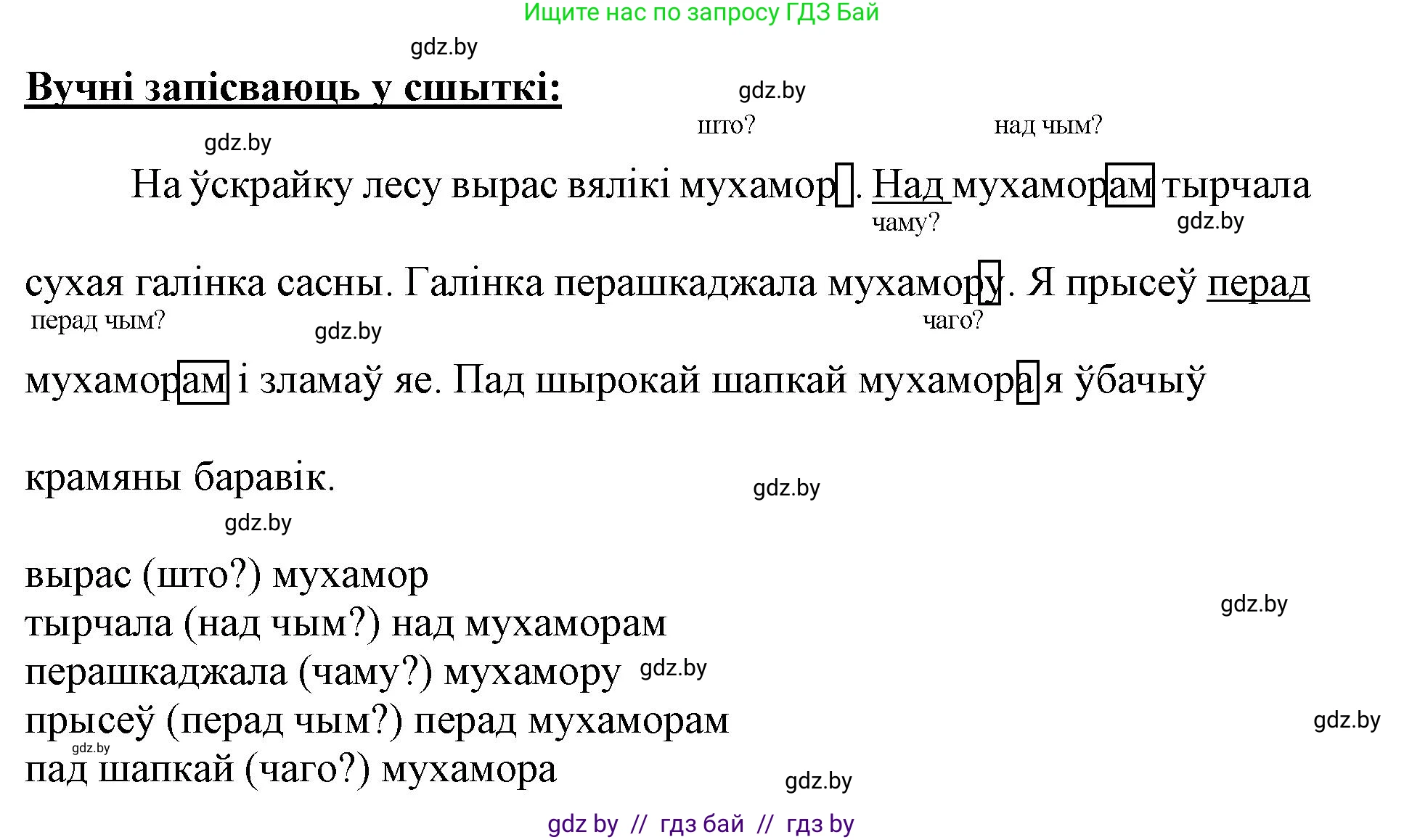 Белорусский язык (Беларуская мова), 3 класс Учебник, автор: Свірыдзенка Вольга Іванаўна, издательство Нацыянальны інстытут адукацыі, Минск, 2023, зелёного цвета, Частка 2, страница 75, номер 127, Решение (продолжение 2)