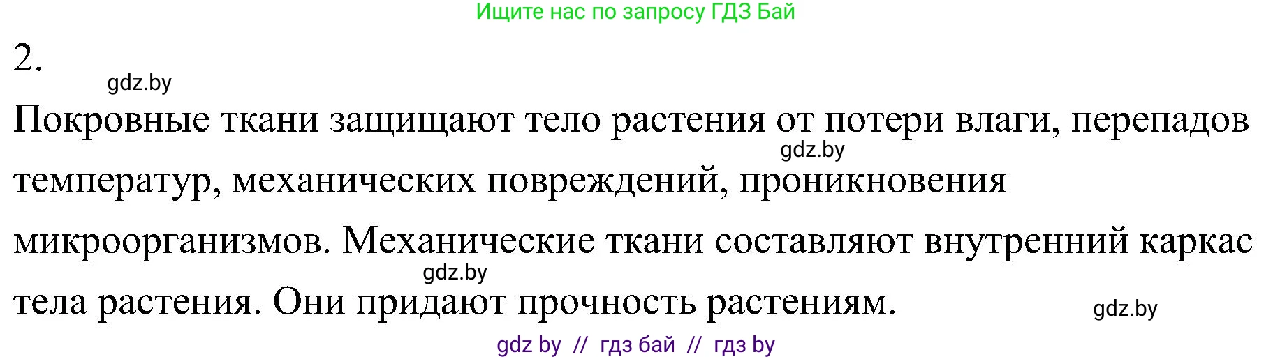 Биология, 7 класс Учебник, автор: Лисов Николай Дмитриевич, издательство Народная асвета, Минск, 2022, зелёного цвета, страница 81, номер 2, Решение