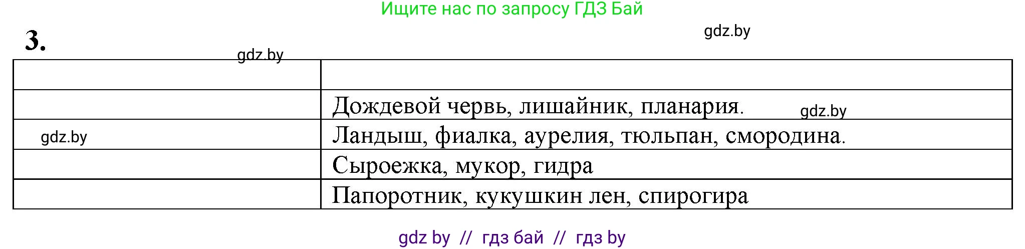 Биология, 10 класс рабочая тетрадь, авторы: Маглыш Сабина Степановна, Кравченко Вячеслав Анатольевич, издательство Аверсэв, Минск, 2021, страница 60, номер 3, Решение