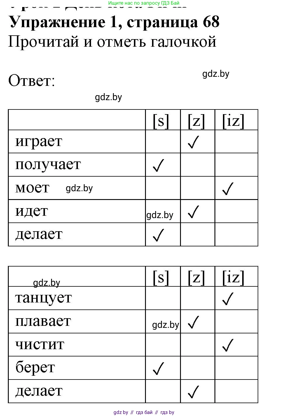 Английский язык (english), 4 класс практикум (activity book ), авторы: Лапицкая Людмила Михайловна (Lapitskaya Ludmila), Седунова Наталья Михайловна (Sedunova Natalia), издательство Аверсэв, Минск, 2025, Часть 1, страница 67, номер 1, Решение