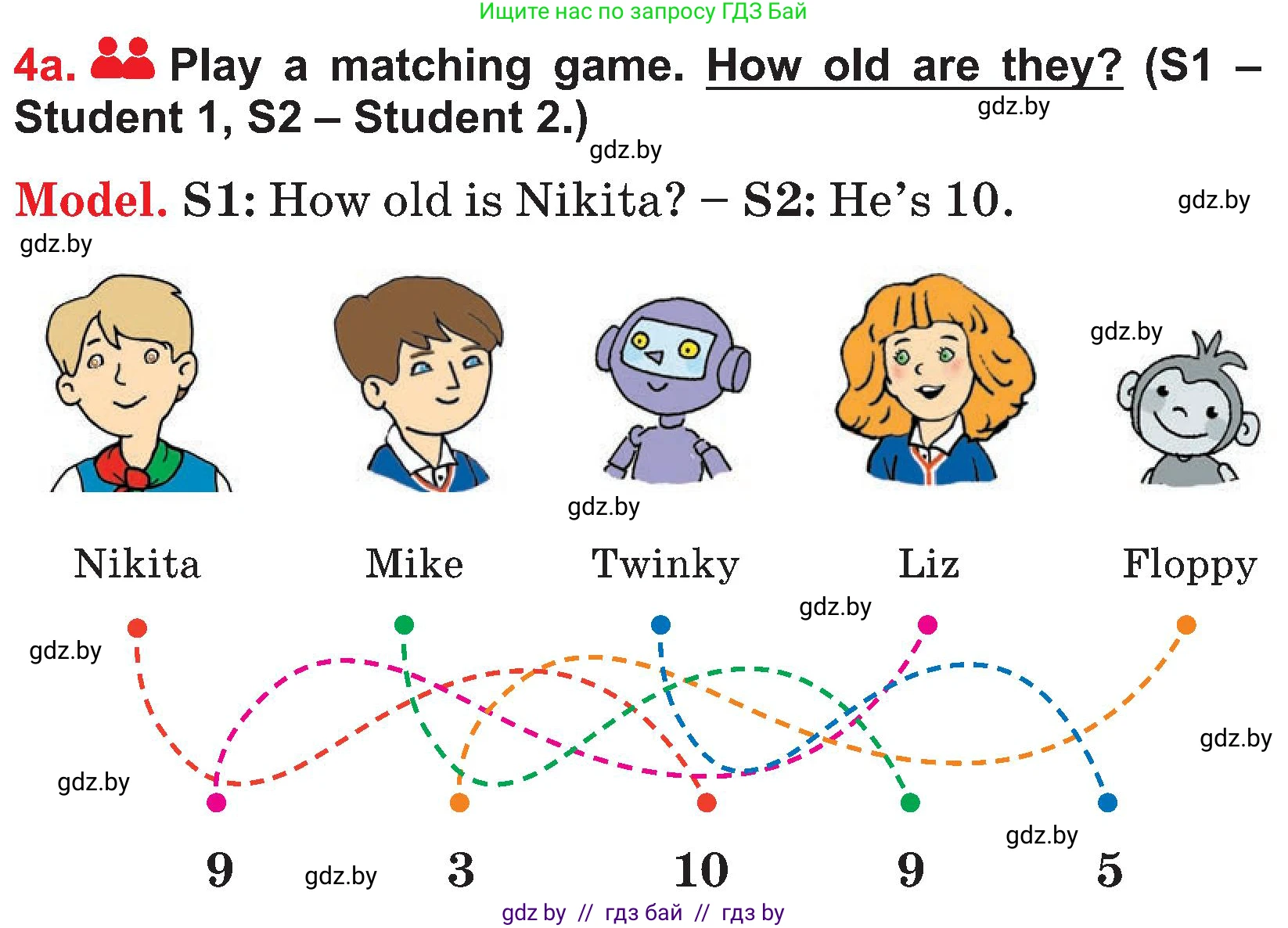 Английский язык (english), 4 класс Учебник (Student's book), авторы: Лапицкая Людмила Михайловна (Lapitskaya Ludmila), Седунова Наталья Михайловна (Sedunova Natalia), издательство Адукацыя i выхаванне, Минск, 2024, бирюзового цвета, Часть ( Part) 1, страница 7, номер 4, Условие