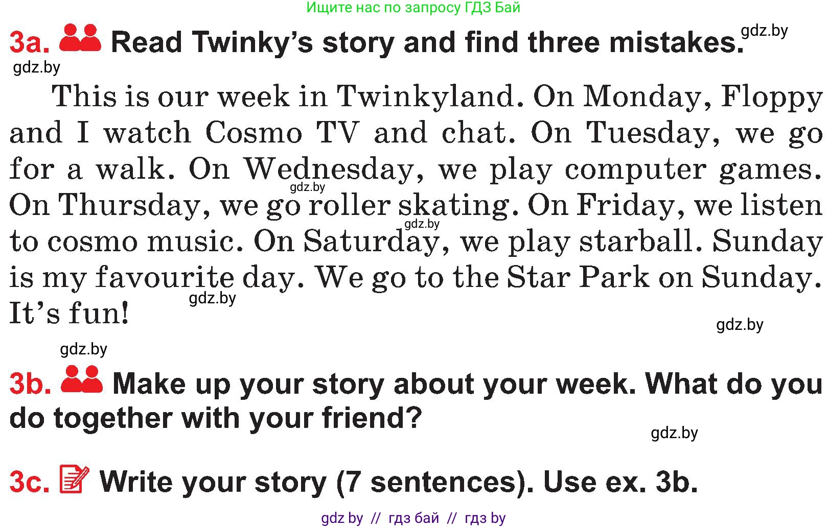 Английский язык (english), 4 класс Учебник (Student's book), авторы: Лапицкая Людмила Михайловна (Lapitskaya Ludmila), Седунова Наталья Михайловна (Sedunova Natalia), издательство Адукацыя i выхаванне, Минск, 2024, бирюзового цвета, Часть ( Part) 1, страница 25, номер 3, Условие