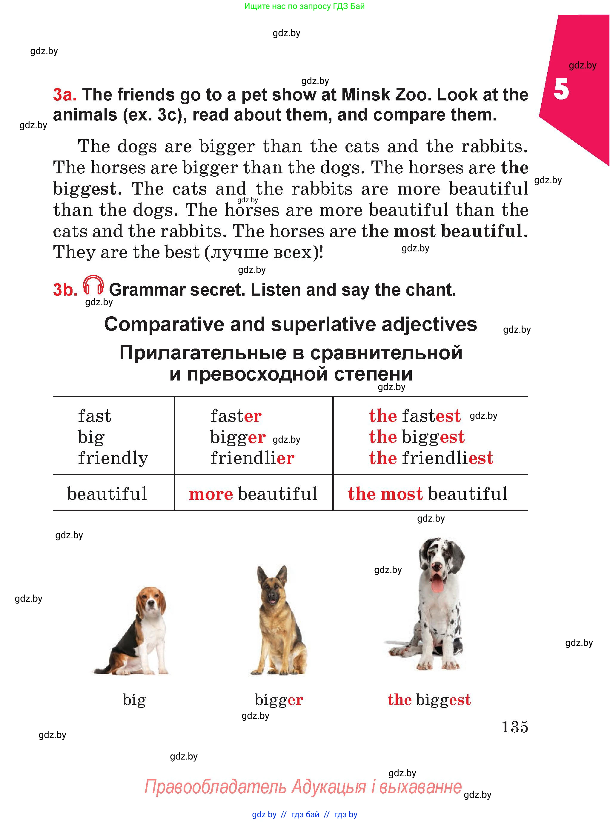 Английский язык (english), 4 класс Учебник (Student's book), авторы: Лапицкая Людмила Михайловна (Lapitskaya Ludmila), Седунова Наталья Михайловна (Sedunova Natalia), издательство Адукацыя i выхаванне, Минск, 2024, бирюзового цвета, Часть ( Part) 1, страница 135