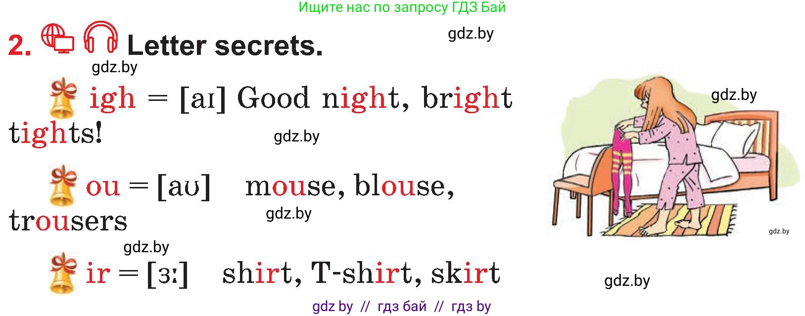 Английский язык (english), 4 класс Учебник (Student's book), авторы: Лапицкая Людмила Михайловна (Lapitskaya Ludmila), Седунова Наталья Михайловна (Sedunova Natalia), издательство Адукацыя i выхаванне, Минск, 2024, бирюзового цвета, Часть ( Part) 2, страница 50, номер 2, Условие