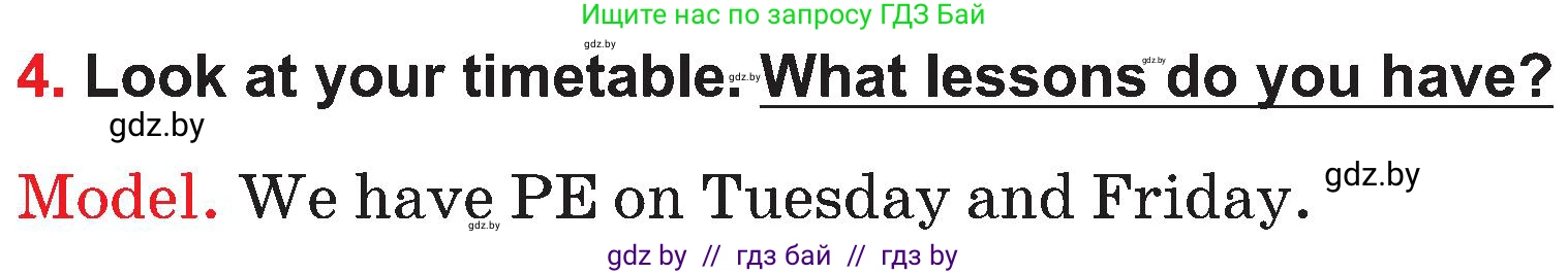 Английский язык (english), 4 класс Учебник (Student's book), авторы: Лапицкая Людмила Михайловна (Lapitskaya Ludmila), Седунова Наталья Михайловна (Sedunova Natalia), издательство Адукацыя i выхаванне, Минск, 2024, бирюзового цвета, Часть ( Part) 2, страница 80, номер 4, Условие