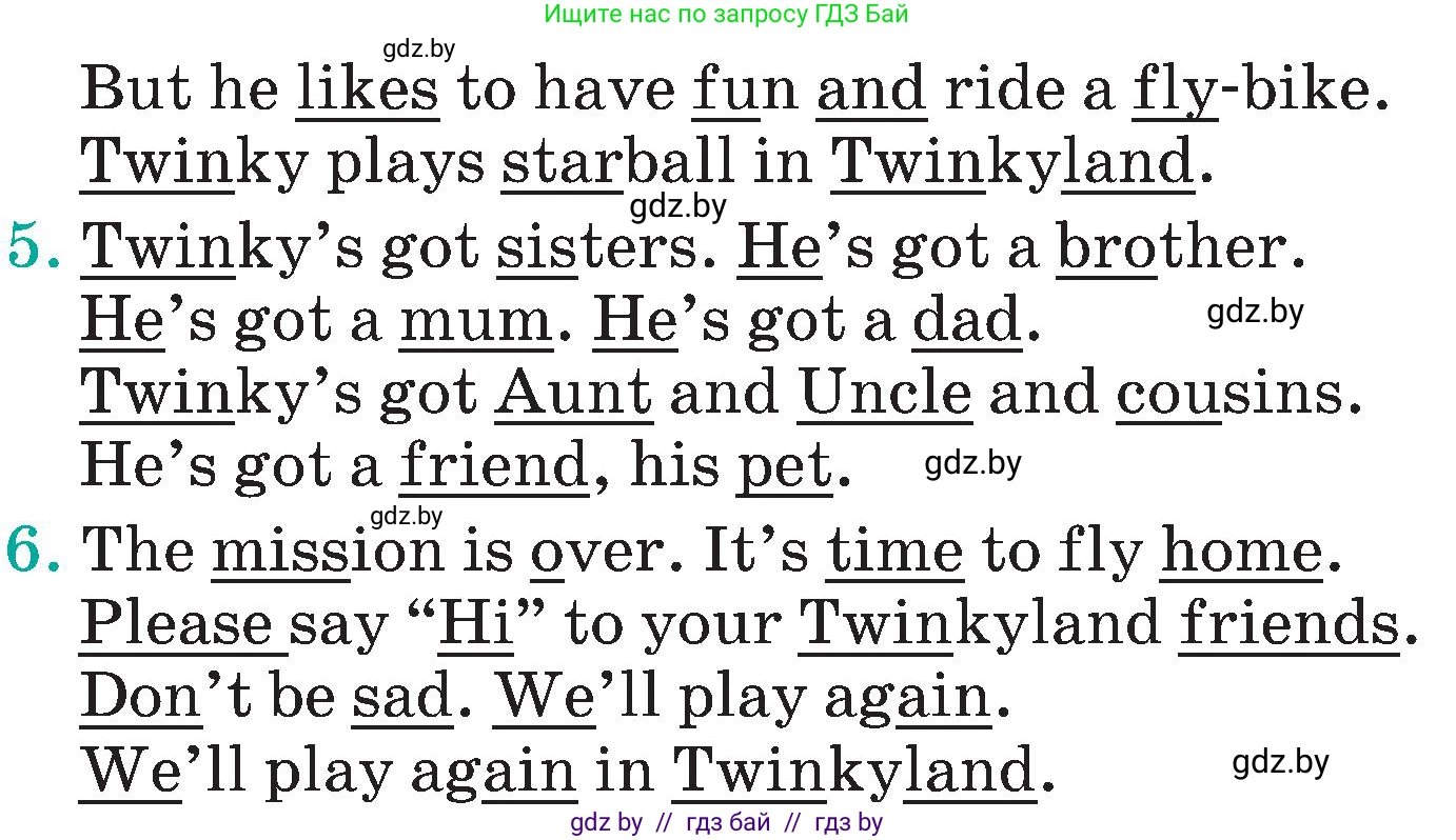 Английский язык (english), 4 класс Учебник (Student's book), авторы: Лапицкая Людмила Михайловна (Lapitskaya Ludmila), Седунова Наталья Михайловна (Sedunova Natalia), издательство Адукацыя i выхаванне, Минск, 2024, бирюзового цвета, Часть ( Part) 2, страница 135, номер 1, Условие (продолжение 3)