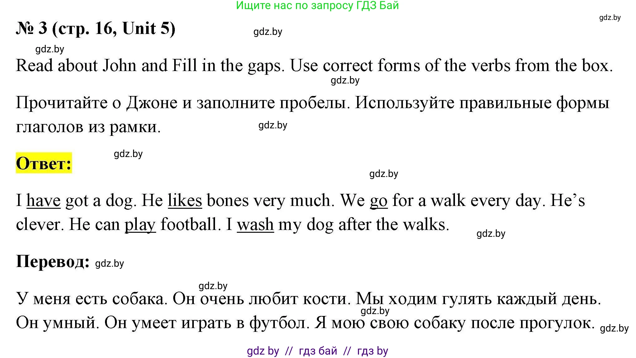 Английский язык (english), 4 класс тесты (test book), автор: Севрюкова Татьяна Юрьевна, издательство Аверсэв, Минск, 2022, розового цвета, страница 16, номер 3, Решение