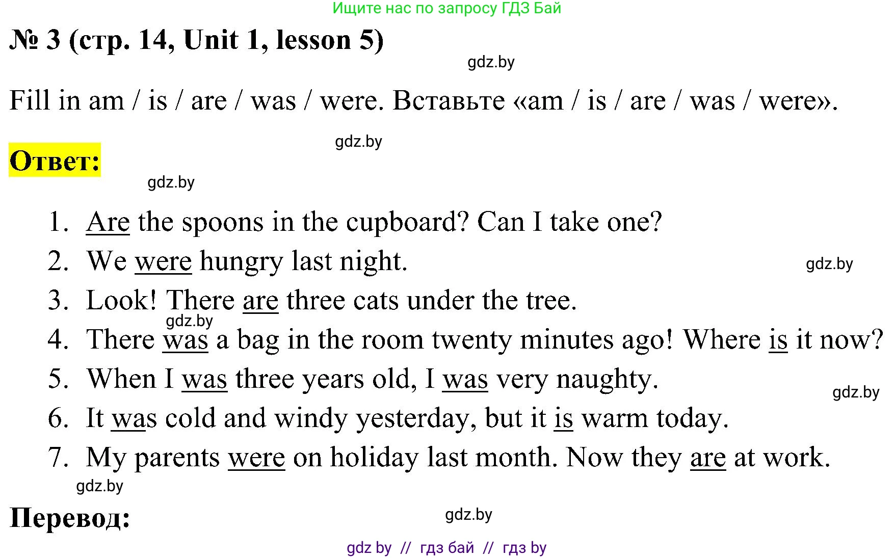 Английский язык (english), 5 класс практикум по грамматике (grammar), автор: Севрюкова Татьяна Юрьевна, издательство Аверсэв, Минск, 2023, оранжевого цвета, страница 14, номер 3, Решение