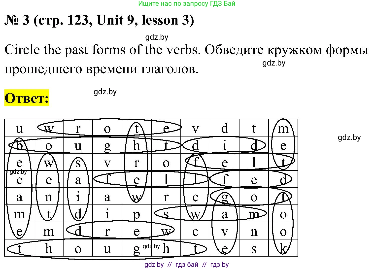 Английский язык (english), 5 класс практикум по грамматике (grammar), автор: Севрюкова Татьяна Юрьевна, издательство Аверсэв, Минск, 2023, оранжевого цвета, страница 123, номер 3, Решение