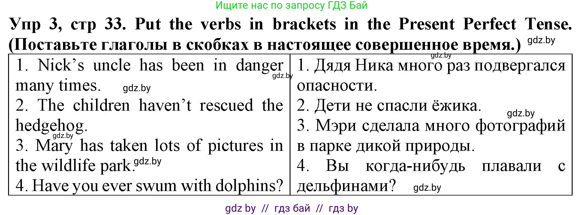 Английский язык (english), 6 класс Тетрадь по грамматике (grammar), авторы: Севрюкова Татьяна Юрьевна, Юхнель Наталья Валентиновна, Бушуева Эдите Владиславовна, издательство Аверсэв, Минск, 2022, зелёного цвета, страница 33, номер 3, Решение