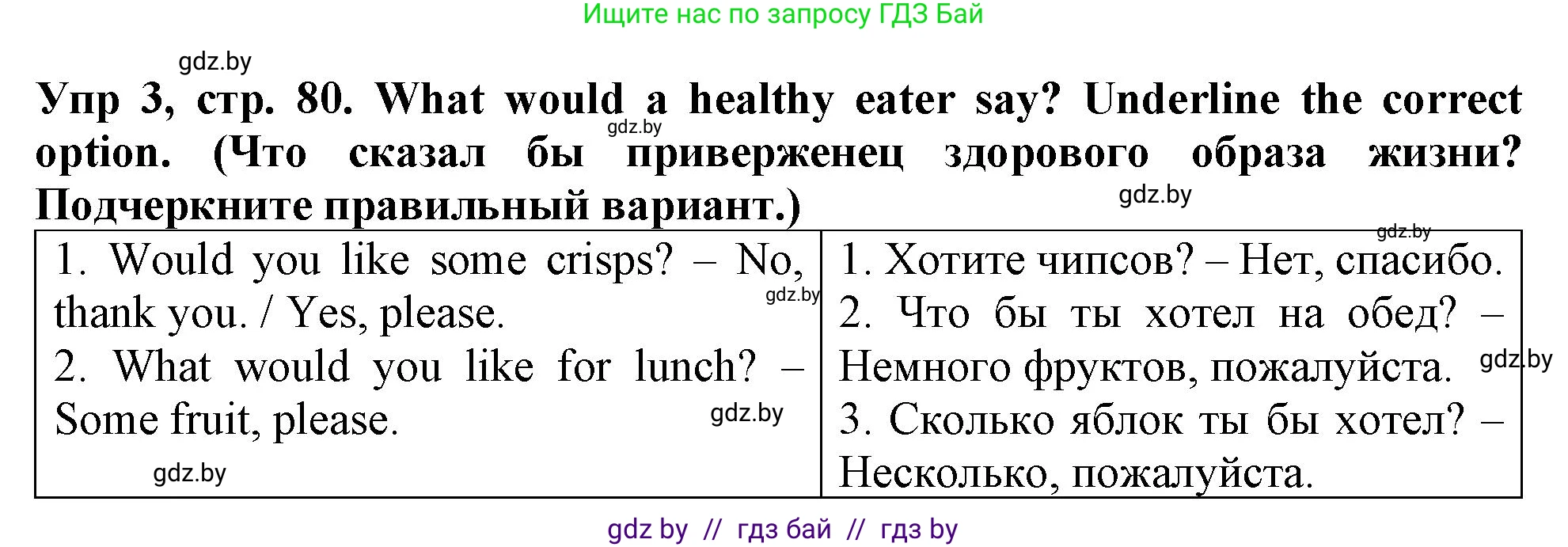 Английский язык (english), 6 класс Тетрадь по грамматике (grammar), авторы: Севрюкова Татьяна Юрьевна, Юхнель Наталья Валентиновна, Бушуева Эдите Владиславовна, издательство Аверсэв, Минск, 2022, зелёного цвета, страница 80, номер 3, Решение
