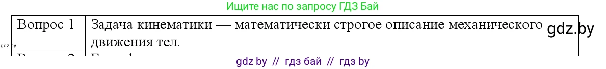 Физика, 9 класс Учебник, авторы: Исаченкова Лариса Артёмовна, Сокольский Анатолий Алексеевич, Захаревич Екатерина Васильевна, издательство Народная асвета, Минск, 2019, страница 7, номер 1, Решение 1