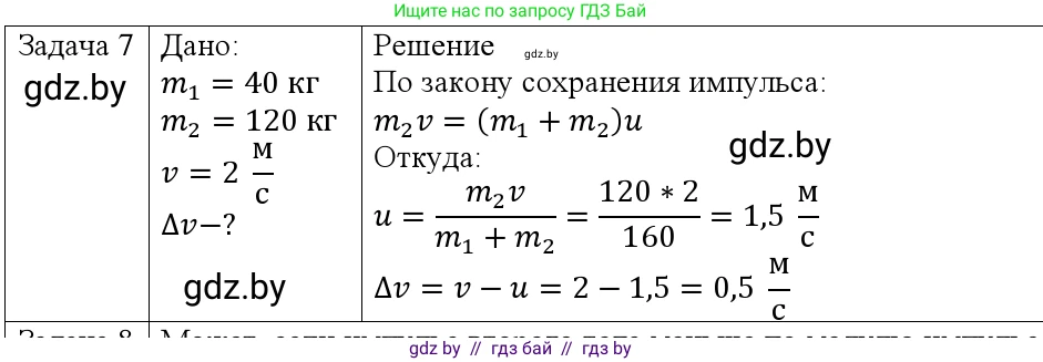 Физика, 9 класс Учебник, авторы: Исаченкова Лариса Артёмовна, Сокольский Анатолий Алексеевич, Захаревич Екатерина Васильевна, издательство Народная асвета, Минск, 2019, страница 159, номер 7, Решение 1