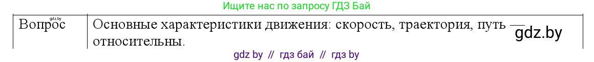 Физика, 9 класс Учебник, авторы: Исаченкова Лариса Артёмовна, Сокольский Анатолий Алексеевич, Захаревич Екатерина Васильевна, издательство Народная асвета, Минск, 2019, страница 11, номер 2, Решение 1