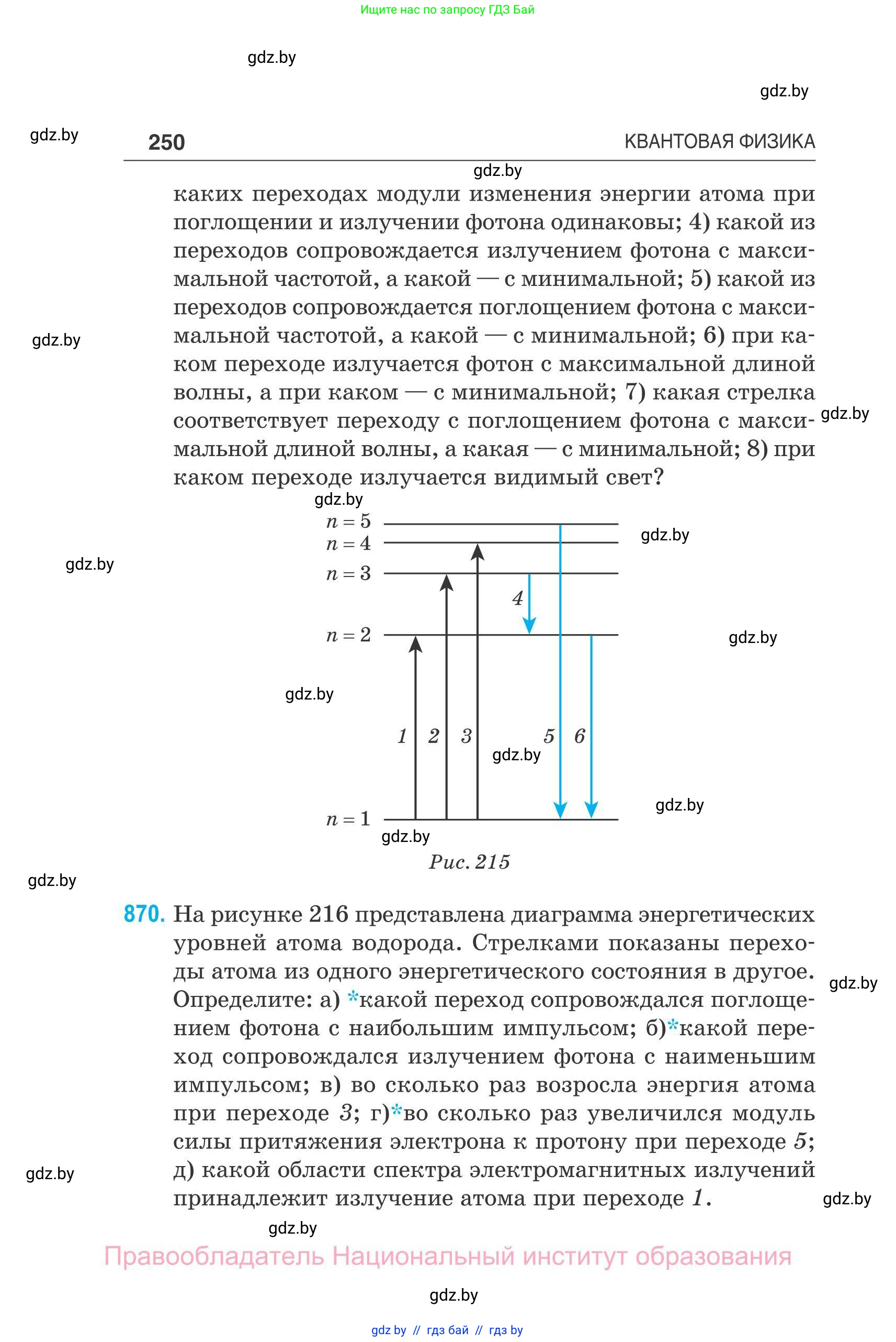 Физика, 11 класс Сборник задач, авторы: Дорофейчик Владимир Владимирович, Силенков Михаил Анатольевич, издательство Национальный институт образования, Минск, 2023, страница 251