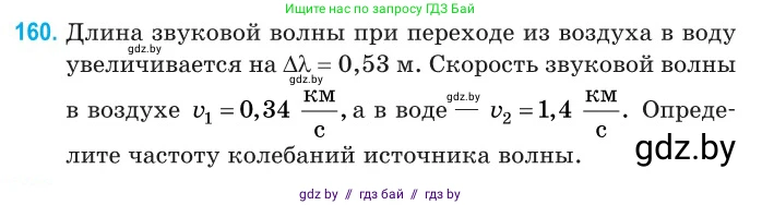 Физика, 11 класс Сборник задач, авторы: Дорофейчик Владимир Владимирович, Силенков Михаил Анатольевич, издательство Национальный институт образования, Минск, 2023, страница 49, номер 160, Условие