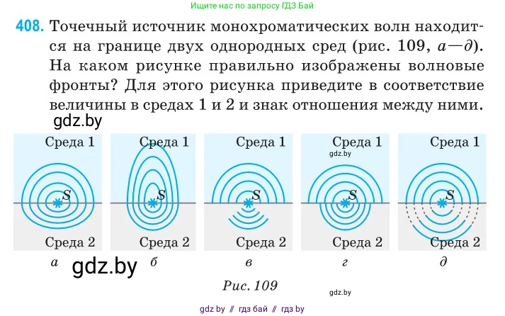 Физика, 11 класс Сборник задач, авторы: Дорофейчик Владимир Владимирович, Силенков Михаил Анатольевич, издательство Национальный институт образования, Минск, 2023, страница 126, номер 408, Условие