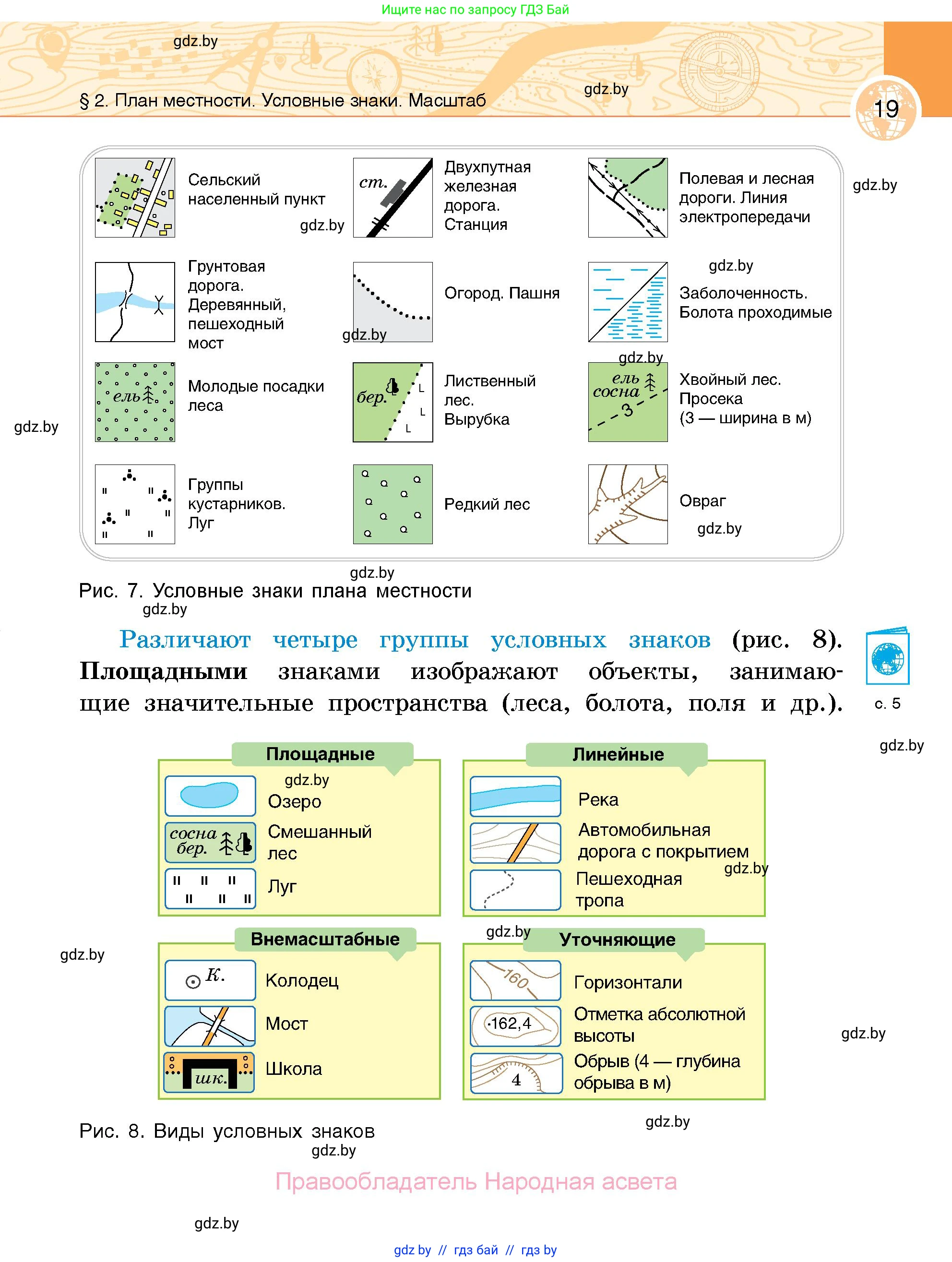 География, 6 класс Учебник, авторы: Кольмакова Елена Генадьевна, Пикулик Валентина Владимировна, издательство Народная асвета, Минск, 2022, страница 19