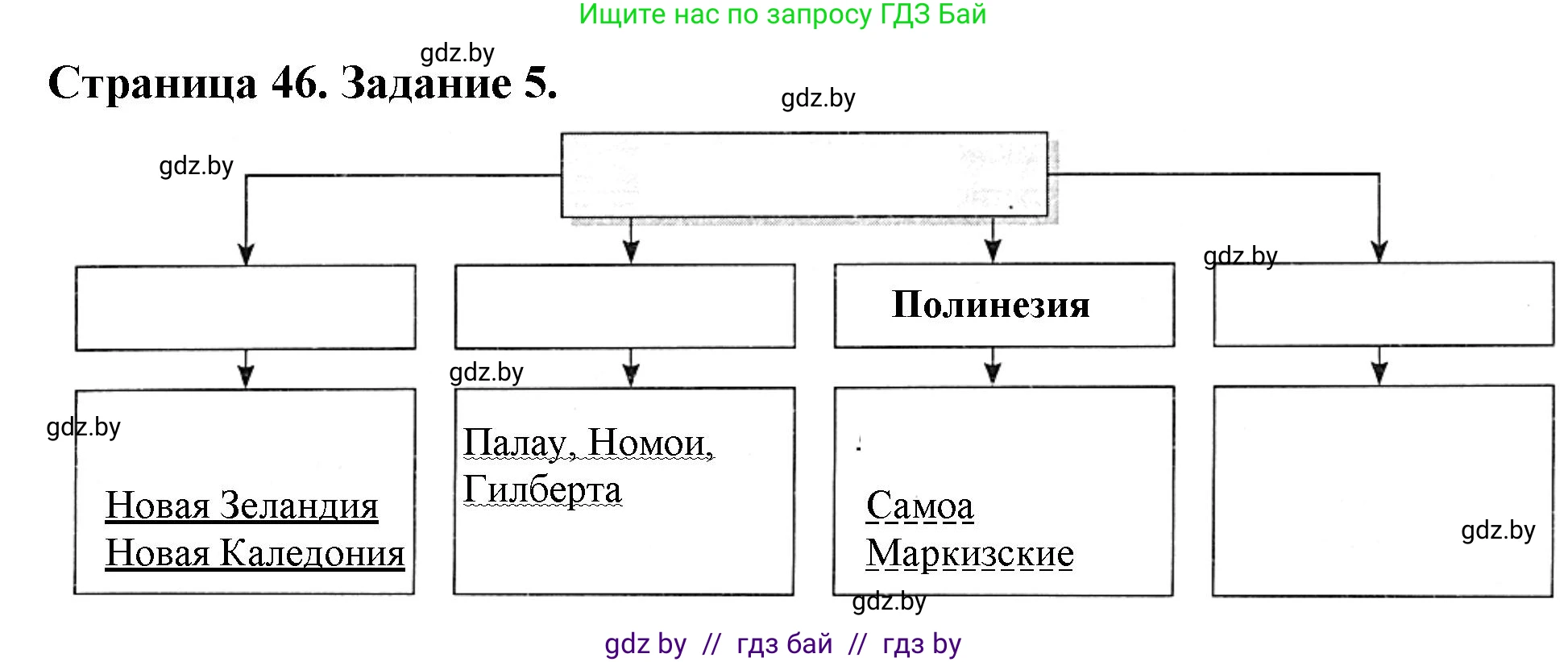 География, 7 класс рабочая тетрадь, авторы: Кольмакова Елена Генадьевна, Сарычева Ольга Владимировна, Тарасенок Елена Николаевна, издательство Аверсэв, Минск, 2024, страница 46, номер 5, Решение