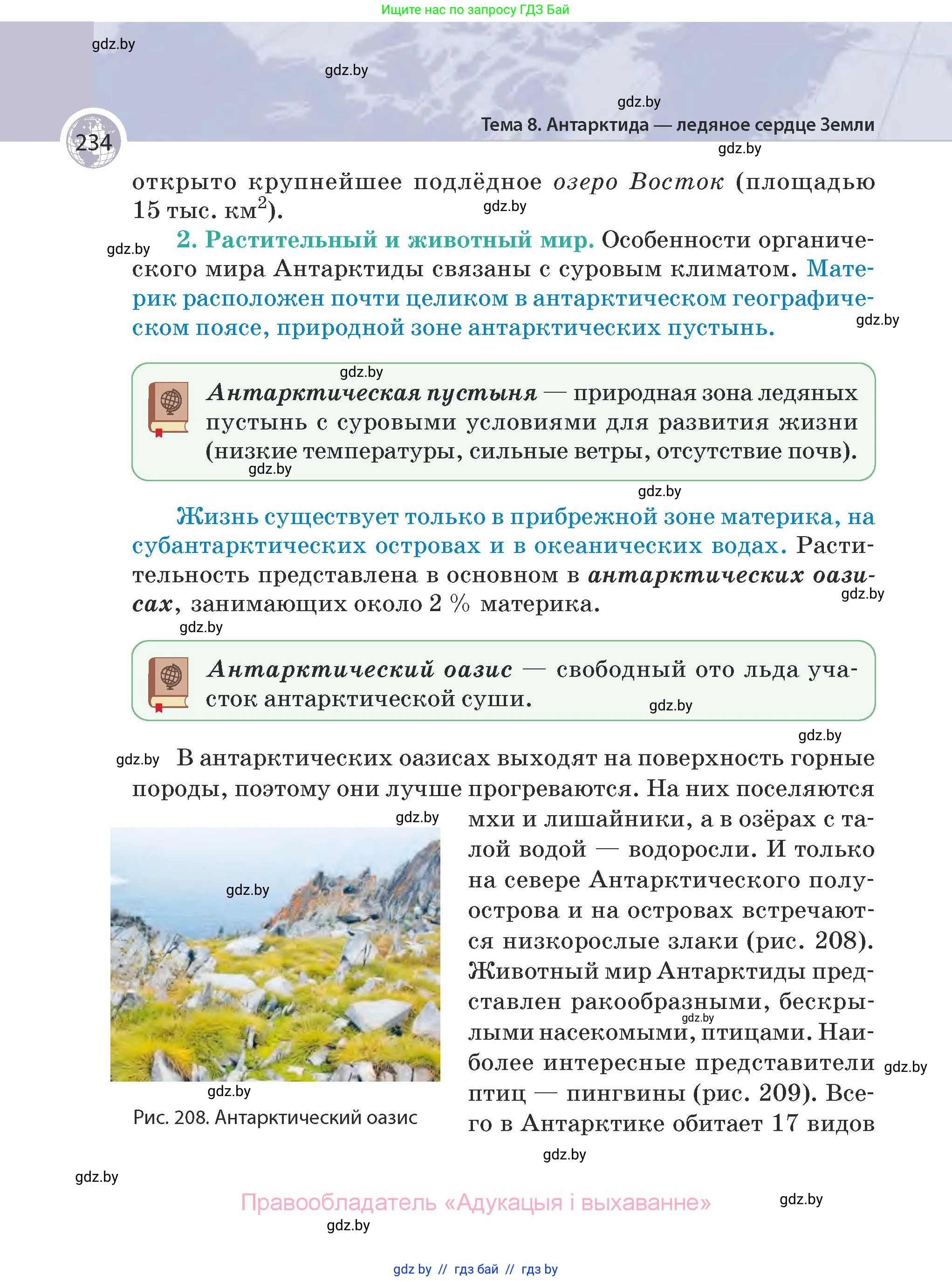 География, 7 класс Учебник, авторы: Кольмакова Елена Генадьевна, Лопух Пётр Степанович, Сарычева Ольга Владимировна, издательство Адукацыя i выхаванне, Минск, 2023, страница 234