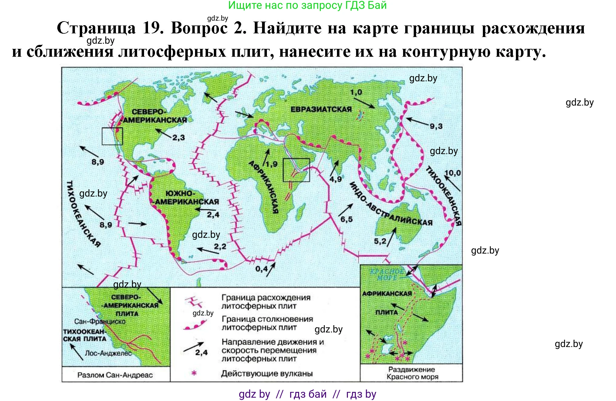 География, 7 класс Учебник, авторы: Кольмакова Елена Генадьевна, Лопух Пётр Степанович, Сарычева Ольга Владимировна, издательство Адукацыя i выхаванне, Минск, 2023, страница 19, номер 2, Решение