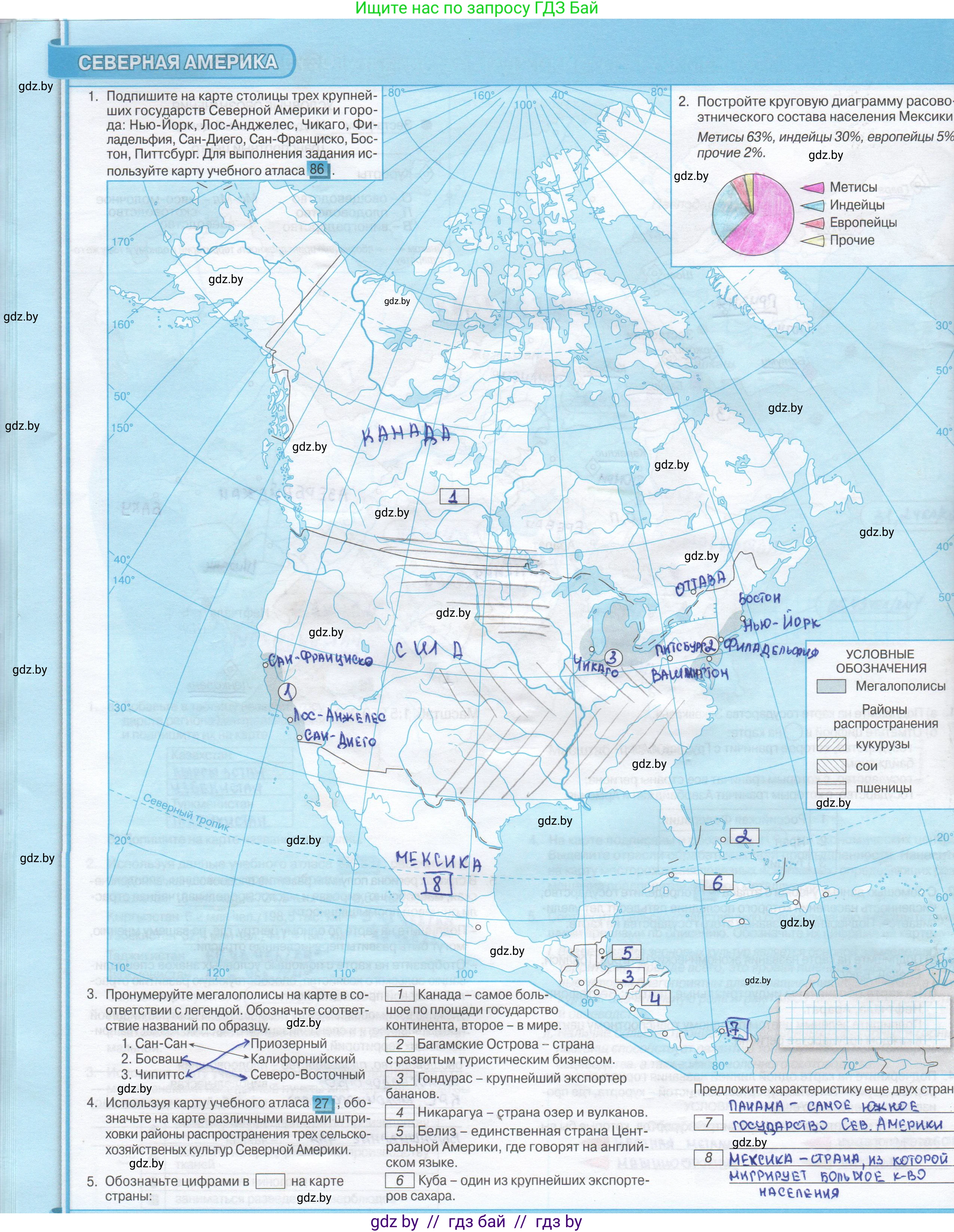 География, 8 класс Контурные карты, авторы: Озем Г З, Ольмец Л Г, Шкель Людмила Валерьевна, Фокеева Л В, издательство Белкартография, Минск, 2022, голубого цвета, страница 40, Решение