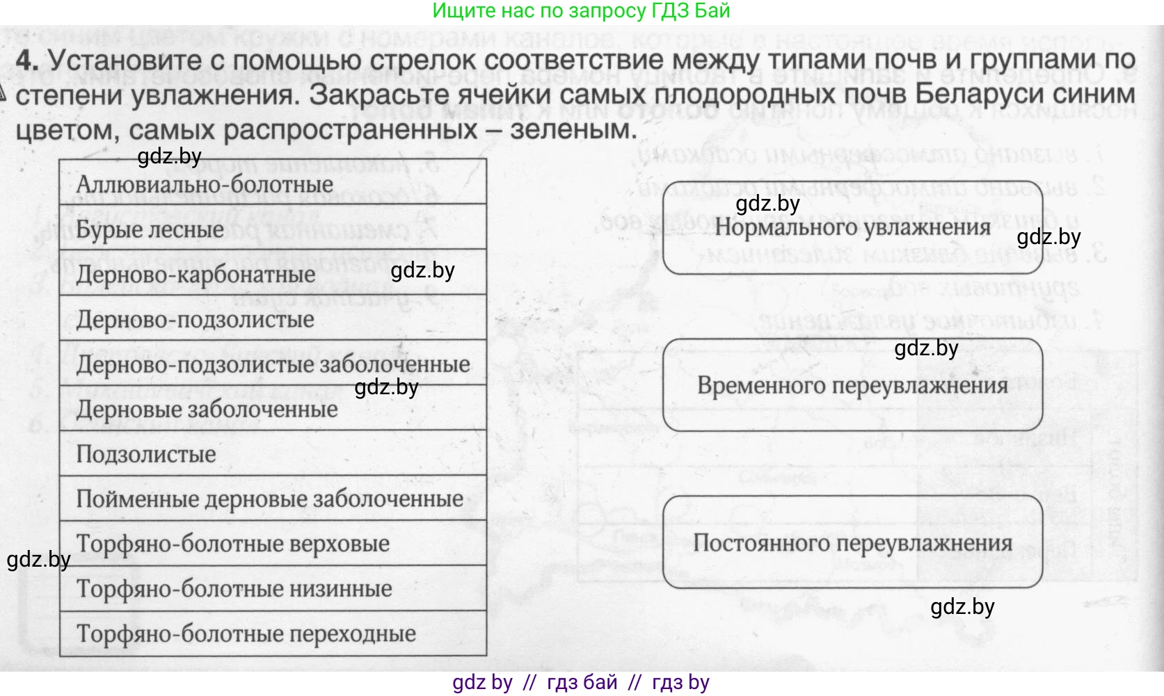 География, 9 класс рабочая тетрадь, авторы: Брилевский Михаил Николаевич, Климович Алеся Владимировна, издательство Белкартография, Минск, 2021, бирюзового цвета, страница 26, номер 4, Условие