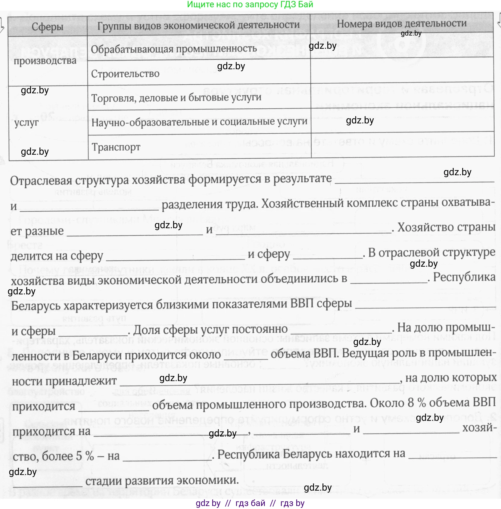 География, 9 класс рабочая тетрадь, авторы: Брилевский Михаил Николаевич, Климович Алеся Владимировна, издательство Белкартография, Минск, 2021, бирюзового цвета, страница 59, номер 3, Условие (продолжение 2)