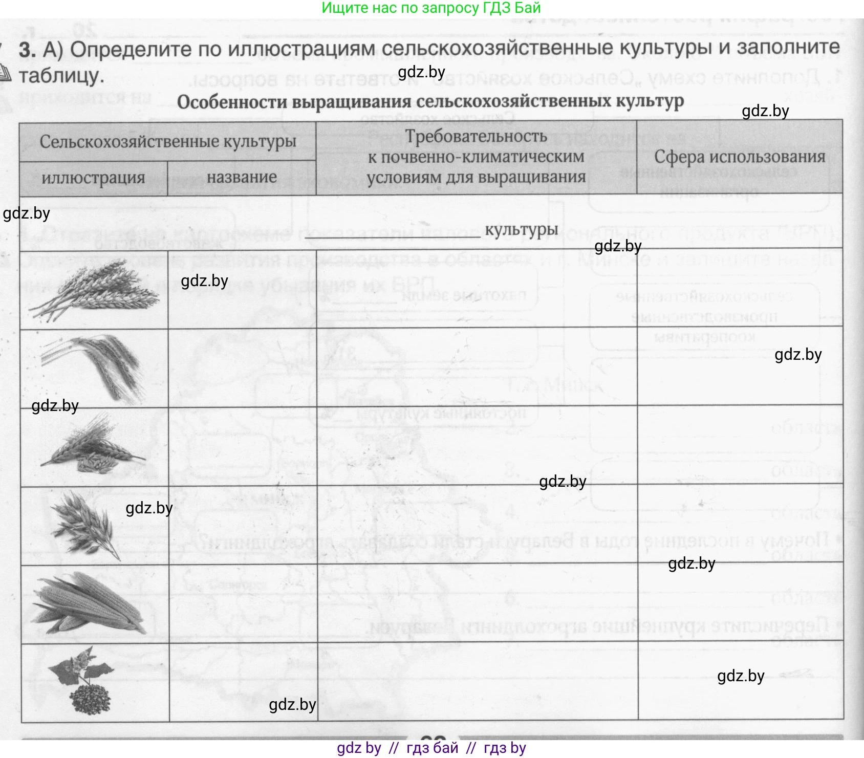 География, 9 класс рабочая тетрадь, авторы: Брилевский Михаил Николаевич, Климович Алеся Владимировна, издательство Белкартография, Минск, 2021, бирюзового цвета, страница 62, номер 3, Условие