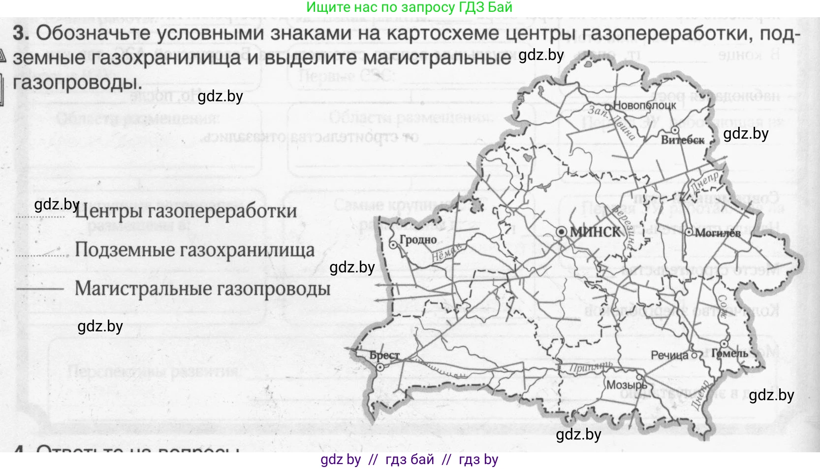 География, 9 класс рабочая тетрадь, авторы: Брилевский Михаил Николаевич, Климович Алеся Владимировна, издательство Белкартография, Минск, 2021, бирюзового цвета, страница 74, номер 3, Условие