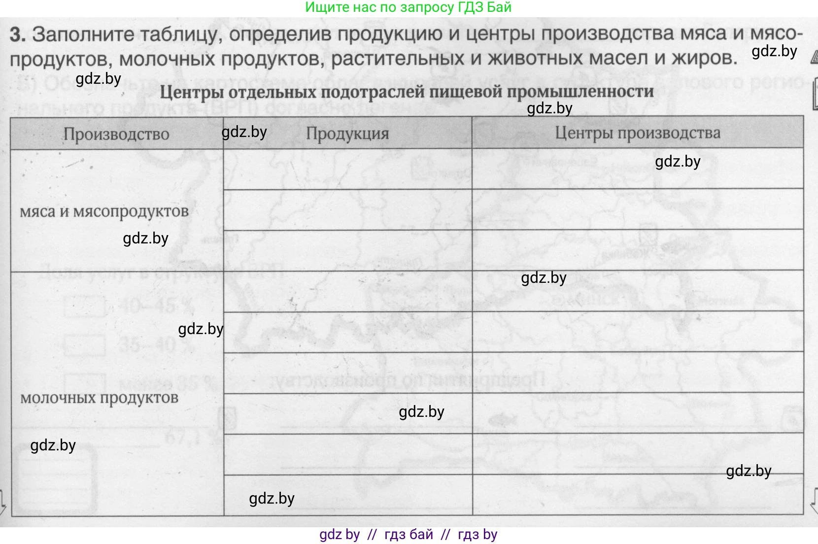 География, 9 класс рабочая тетрадь, авторы: Брилевский Михаил Николаевич, Климович Алеся Владимировна, издательство Белкартография, Минск, 2021, бирюзового цвета, страница 89, номер 3, Условие
