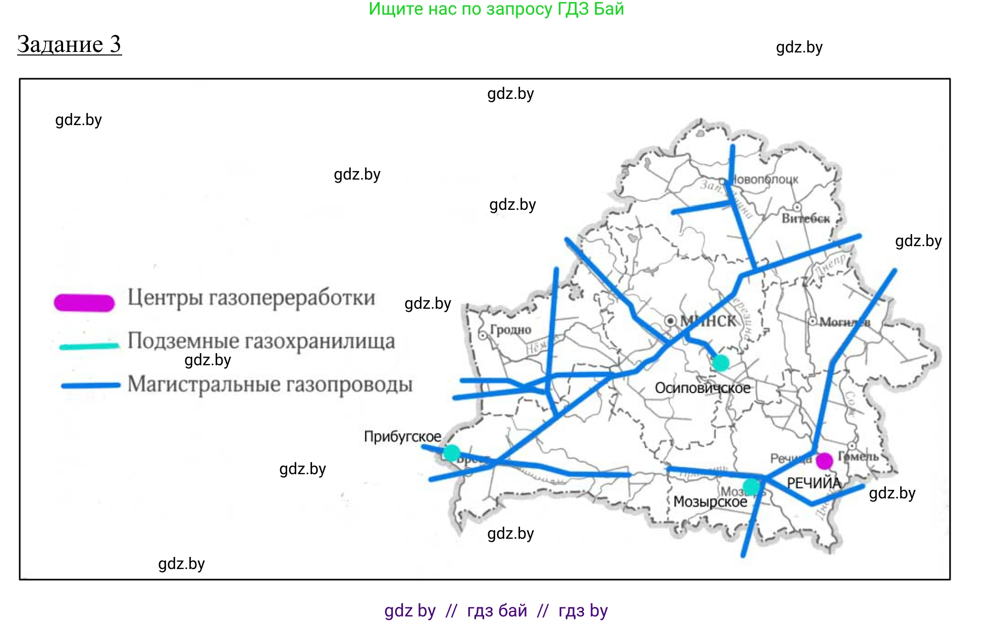 География, 9 класс рабочая тетрадь, авторы: Брилевский Михаил Николаевич, Климович Алеся Владимировна, издательство Белкартография, Минск, 2021, бирюзового цвета, страница 74, номер 3, Решение