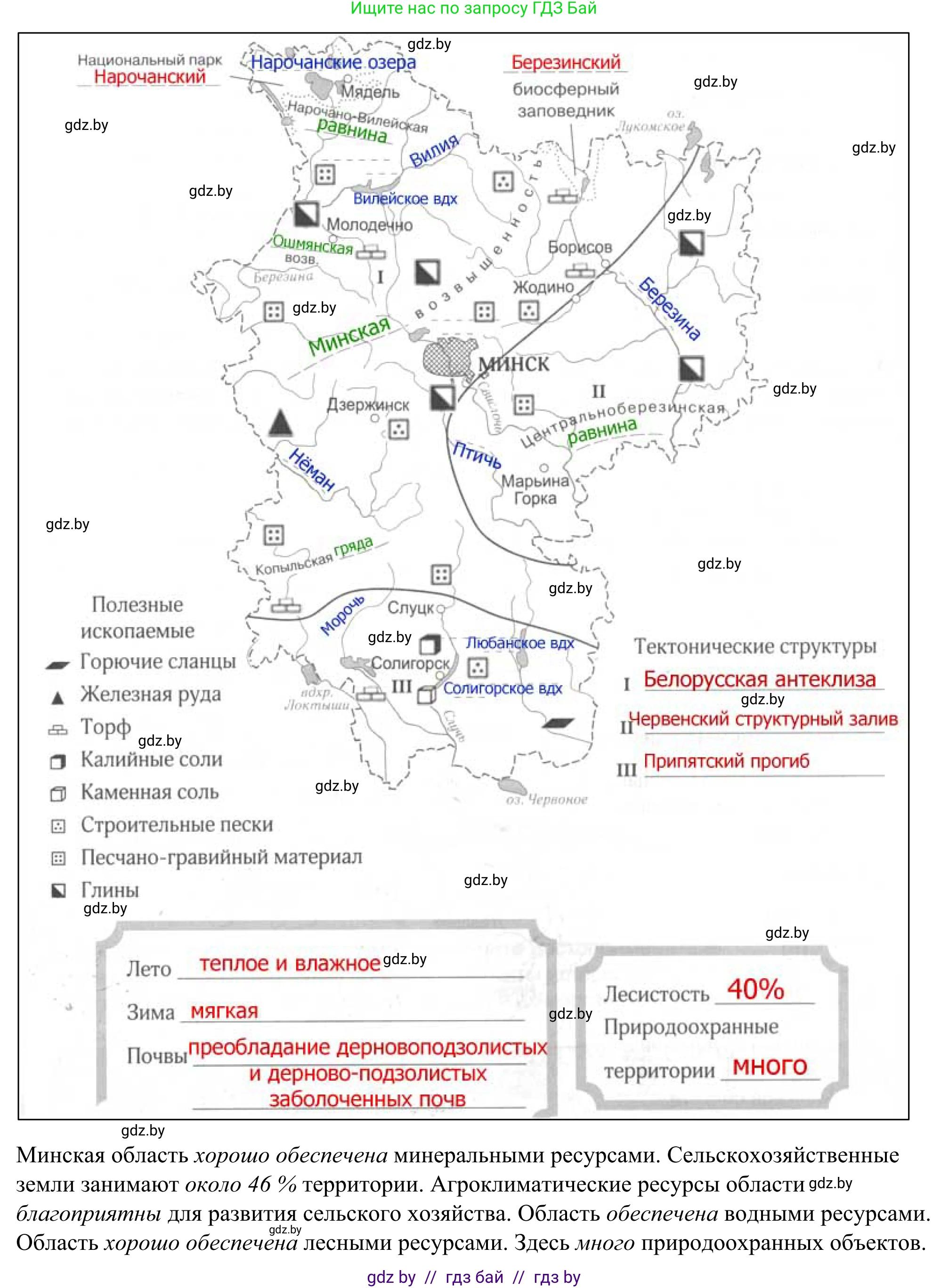 География, 9 класс рабочая тетрадь, авторы: Брилевский Михаил Николаевич, Климович Алеся Владимировна, издательство Белкартография, Минск, 2021, бирюзового цвета, страница 120, номер 2, Решение (продолжение 2)