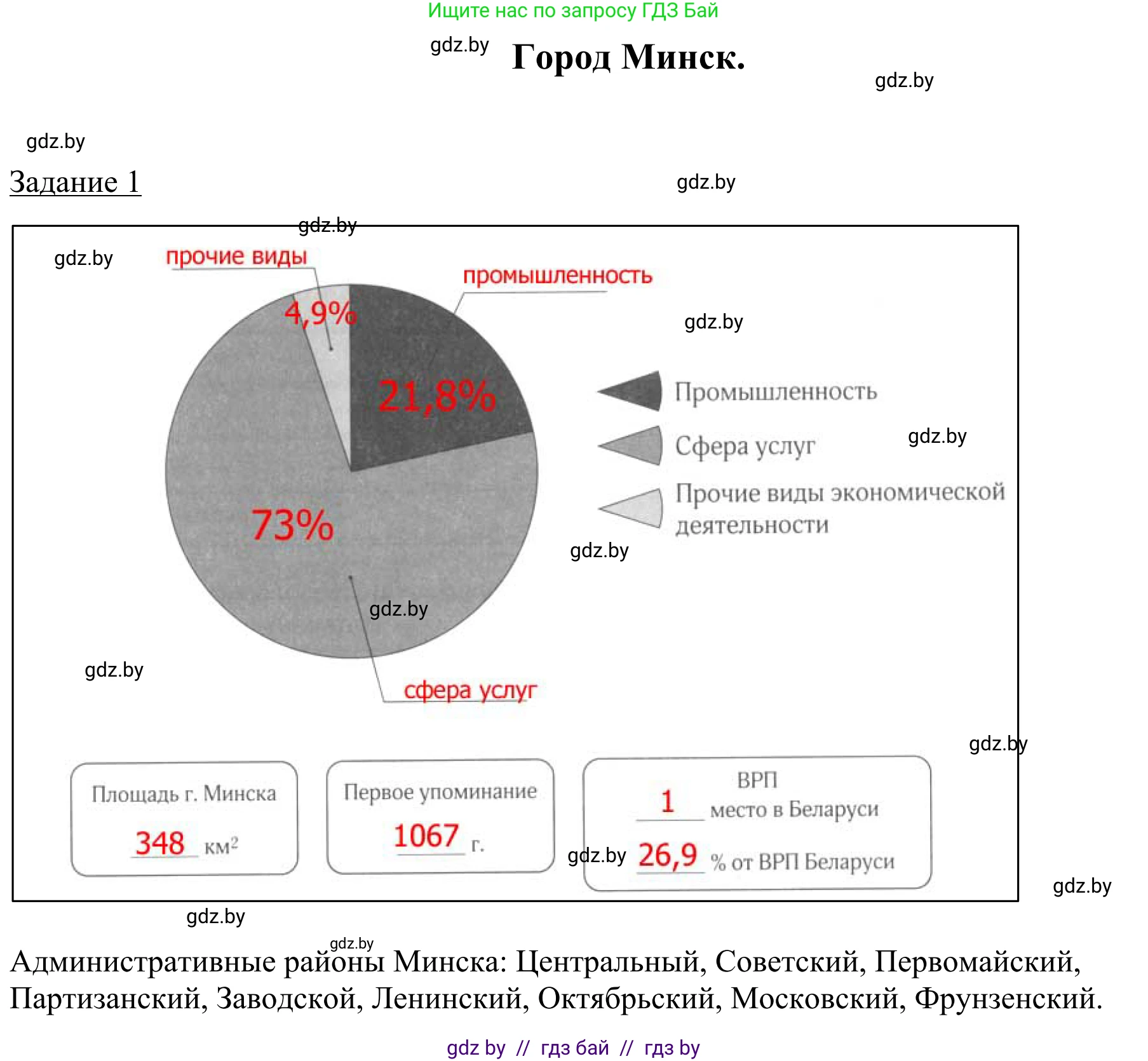 География, 9 класс рабочая тетрадь, авторы: Брилевский Михаил Николаевич, Климович Алеся Владимировна, издательство Белкартография, Минск, 2021, бирюзового цвета, страница 125, номер 1, Решение