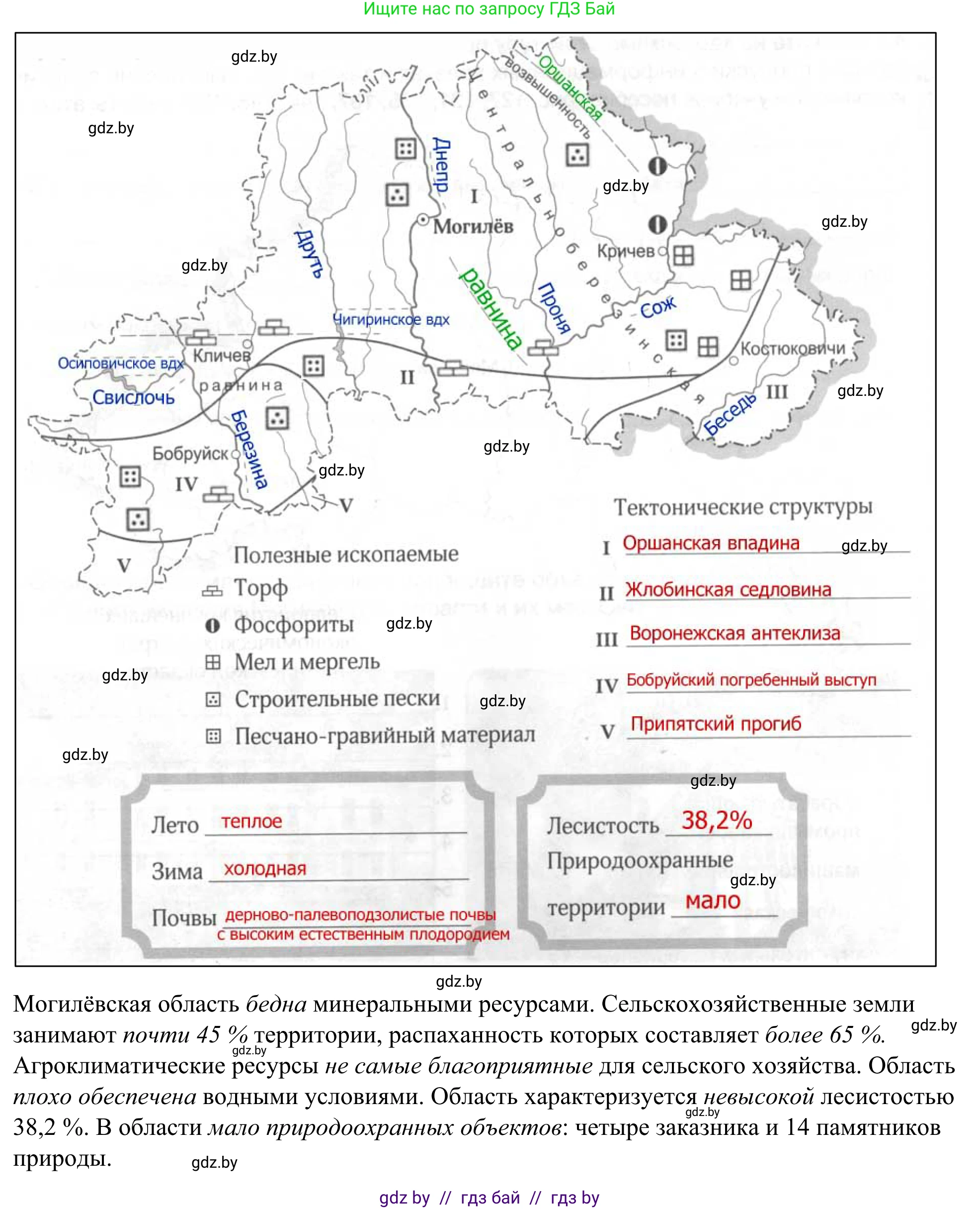 География, 9 класс рабочая тетрадь, авторы: Брилевский Михаил Николаевич, Климович Алеся Владимировна, издательство Белкартография, Минск, 2021, бирюзового цвета, страница 128, номер 2, Решение (продолжение 2)