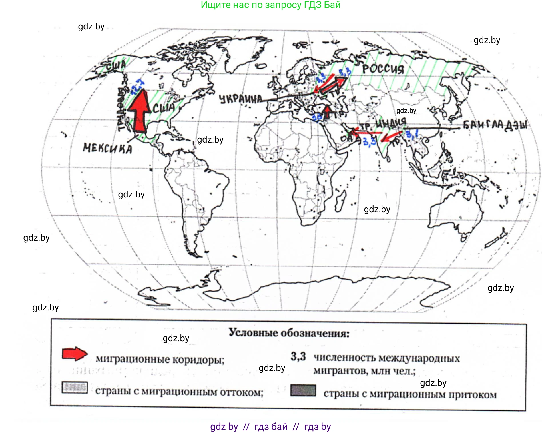 География, 10 класс рабочая тетрадь, авторы: Кольмакова Елена Генадьевна, Пикулик Валентина Владимировна, Сарычева Ольга Владимировна, издательство Аверсэв, Минск, 2020, бирюзового цвета, страница 38, номер 3, Решение