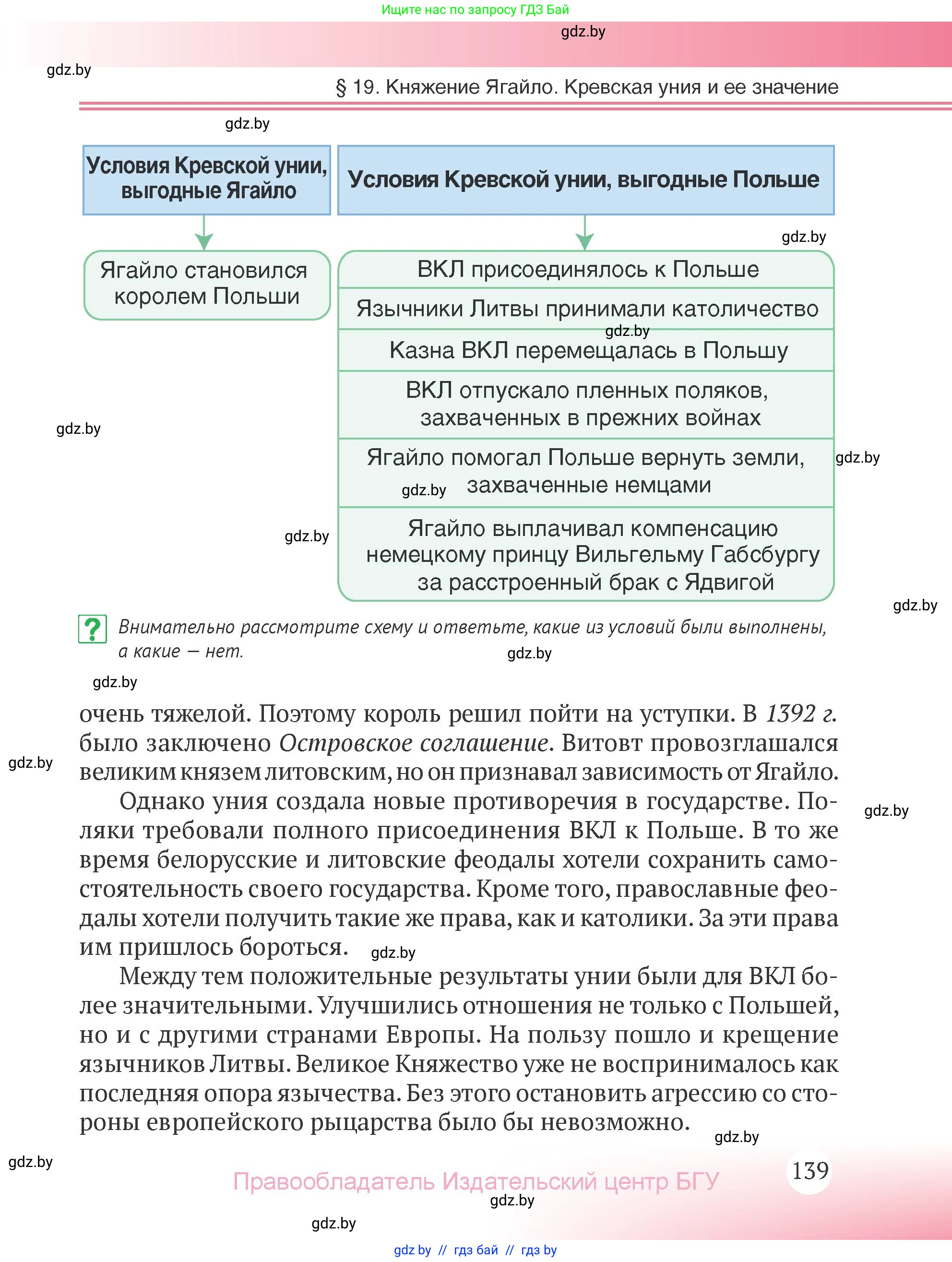 История Беларуси (Гісторыя Беларусі), 6 класс Учебник, авторы: Темушев Степан Николаевич, Бохан Юрий Николаевич, издательство Издательский центр БГУ, Минск, 2023, страница 139