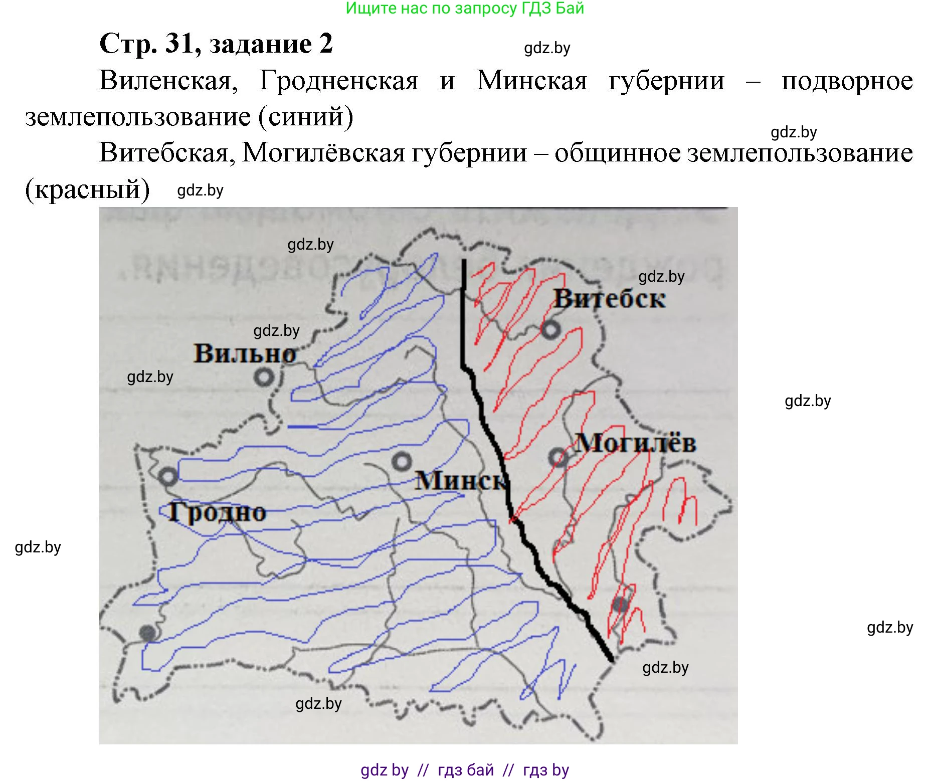 История Беларуси (Гісторыя Беларусі), 8 класс рабочая тетрадь, автор: Панов Сергей Вениаминович, издательство Аверсэв, Минск, 2019, зелёного цвета, страница 31, номер 2, Решение 1