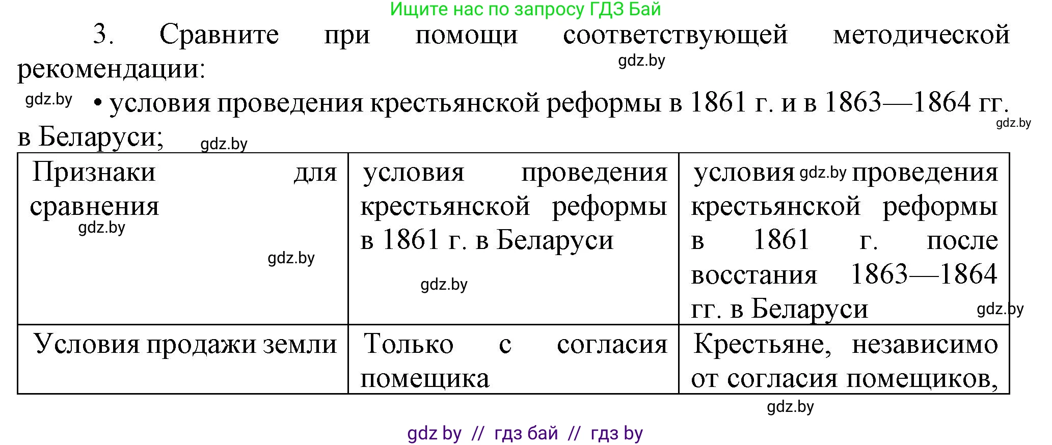 История Беларуси (Гісторыя Беларусі), 8 класс Учебник, авторы: Панов Сергей Вениаминович, Морозова Светлана Валентиновна, Сосно Владимир Аркадьевич, издательство Издательский центр БГУ, Минск, 2018, красного цвета, страница 139, номер 3, Решение