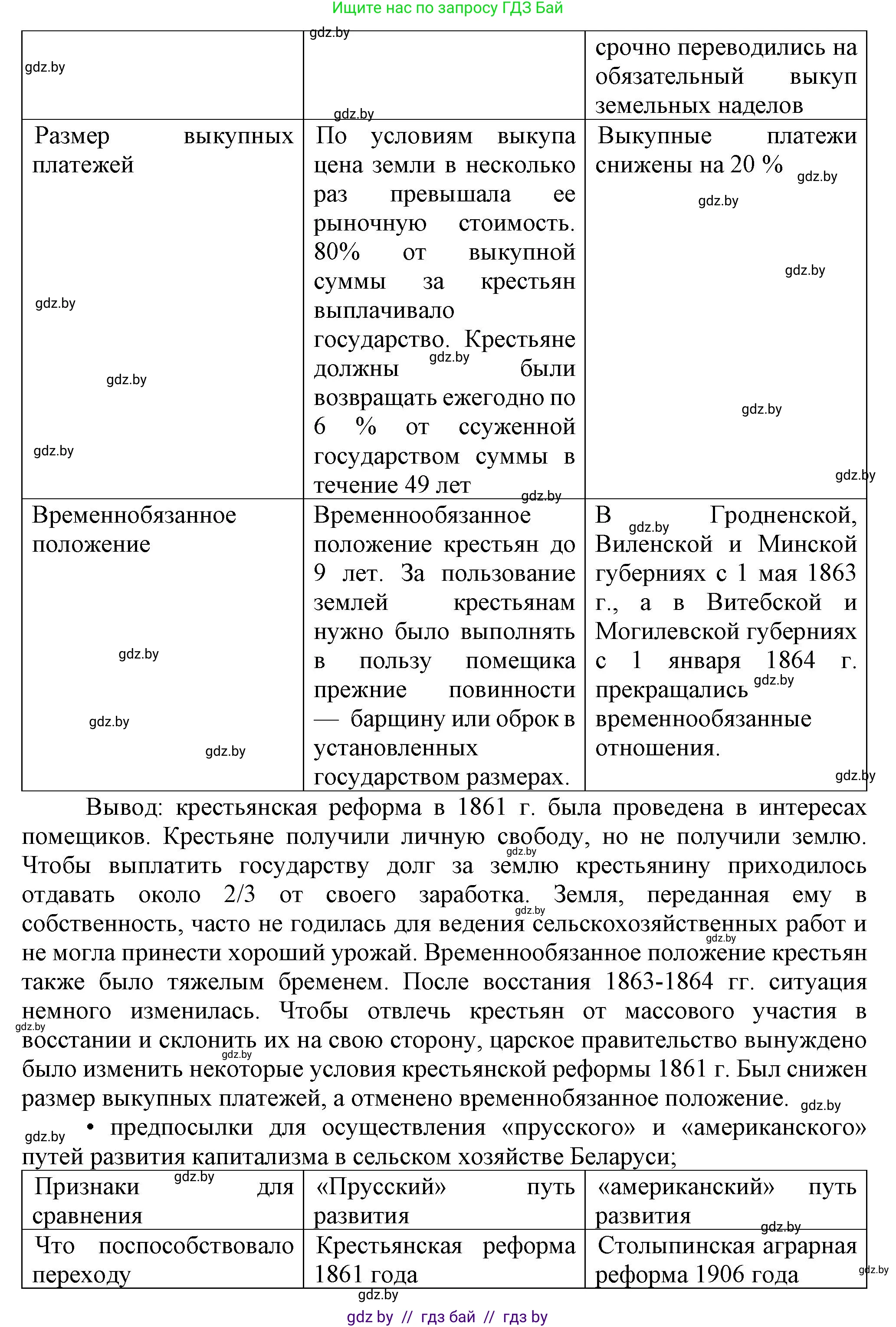 История Беларуси (Гісторыя Беларусі), 8 класс Учебник, авторы: Панов Сергей Вениаминович, Морозова Светлана Валентиновна, Сосно Владимир Аркадьевич, издательство Издательский центр БГУ, Минск, 2018, красного цвета, страница 139, номер 3, Решение (продолжение 2)