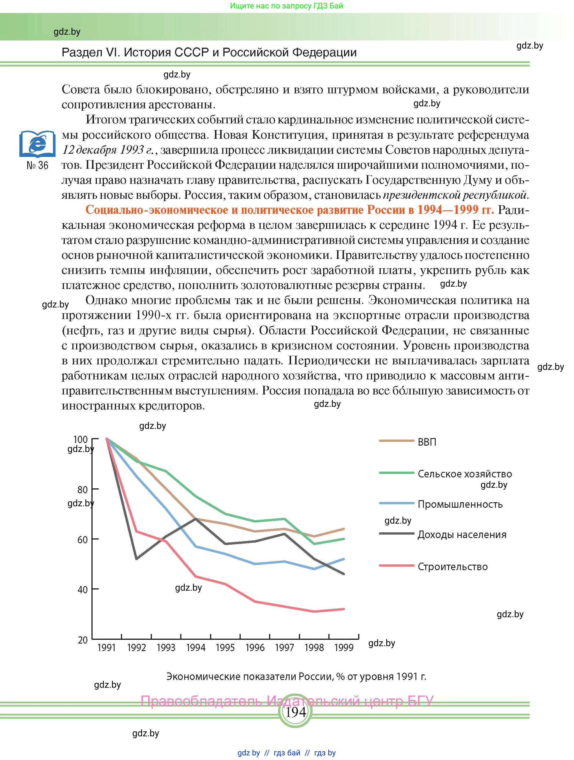 Всемирная история, 9 класс Учебник, авторы: Кошелев Владимир Сергеевич, Краснова Марина Алексеевна, Кошелева Наталья Владимировна, издательство Издательский центр БГУ, Минск, 2019, красного цвета, страница 194