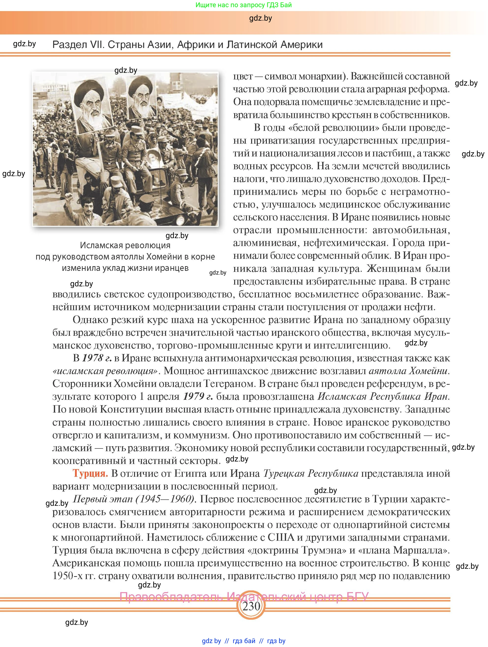 Всемирная история, 9 класс Учебник, авторы: Кошелев Владимир Сергеевич, Краснова Марина Алексеевна, Кошелева Наталья Владимировна, издательство Издательский центр БГУ, Минск, 2019, красного цвета, страница 230