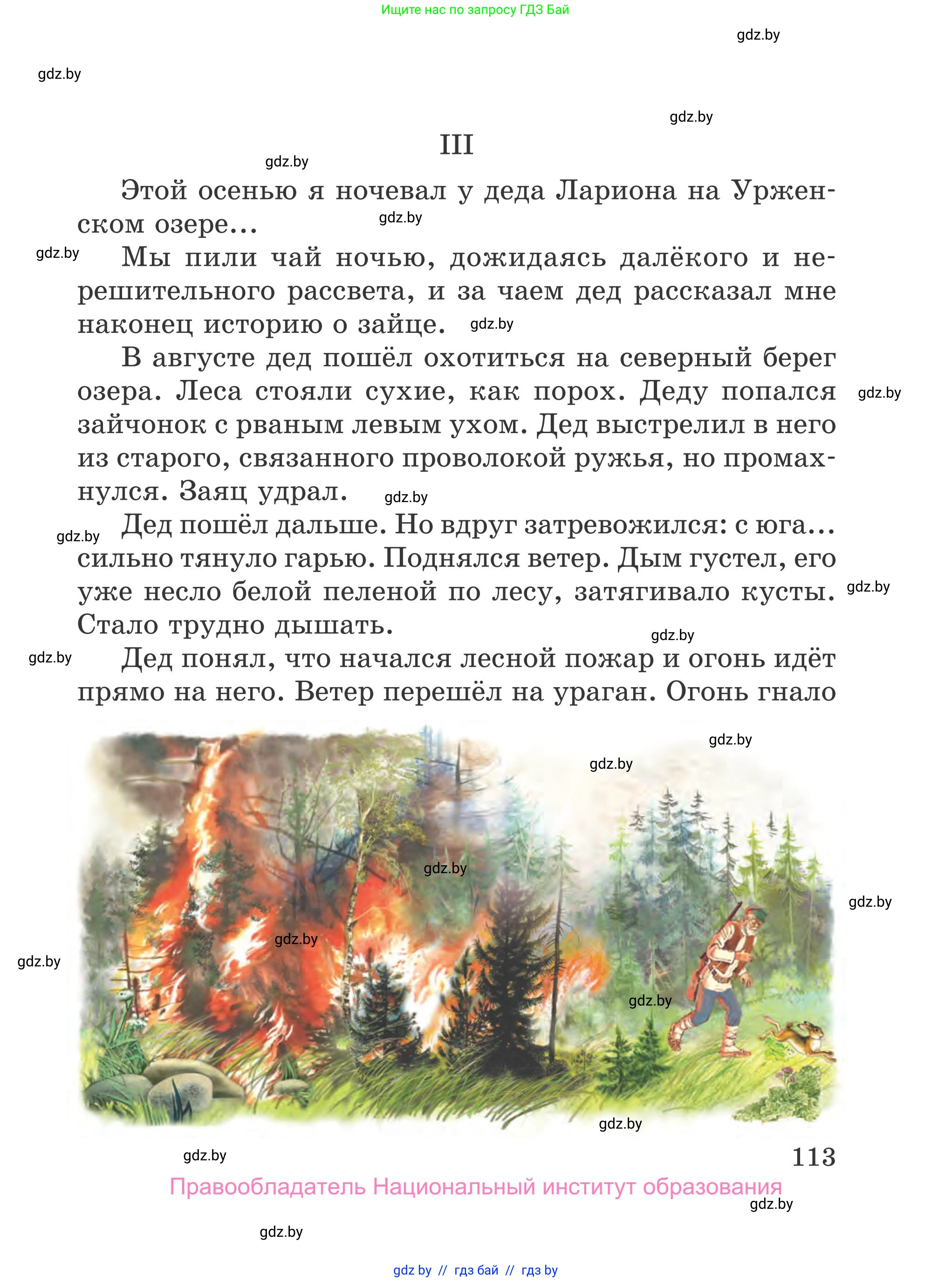 Литературное чтение, 4 класс Учебник, авторы: Воропаева Валентина Степановна, Куцанова Татьяна Степановна, Стремок Ирина Михайловна, издательство Национальный институт образования, Минск, 2018, голубого цвета, Часть 2, страница 113