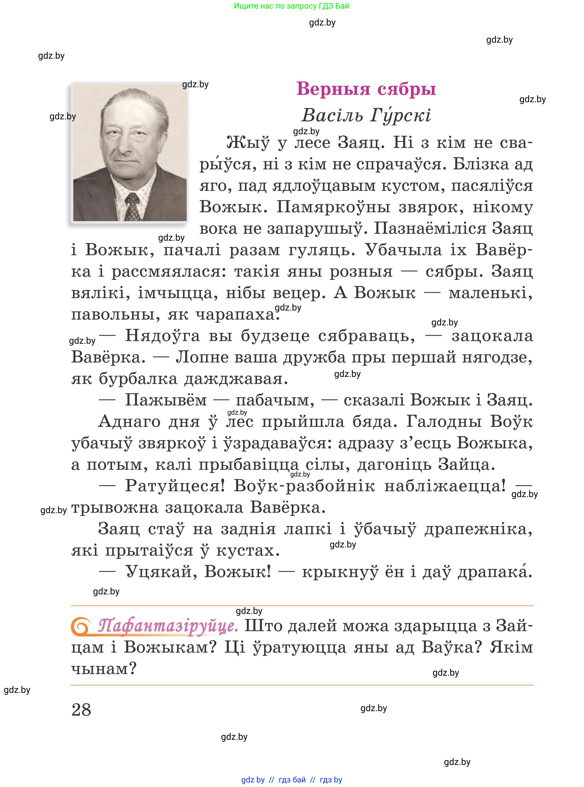 Літаратурнае чытанне, 4 класс Учебник, авторы: Жуковіч Мікалай Васільевіч, Праскаловіч Вольга Уладзіміраўна, издательство Нацыянальны інстытут адукацыі, Минск, 2024, зелёного цвета, Часть 1, страница 28