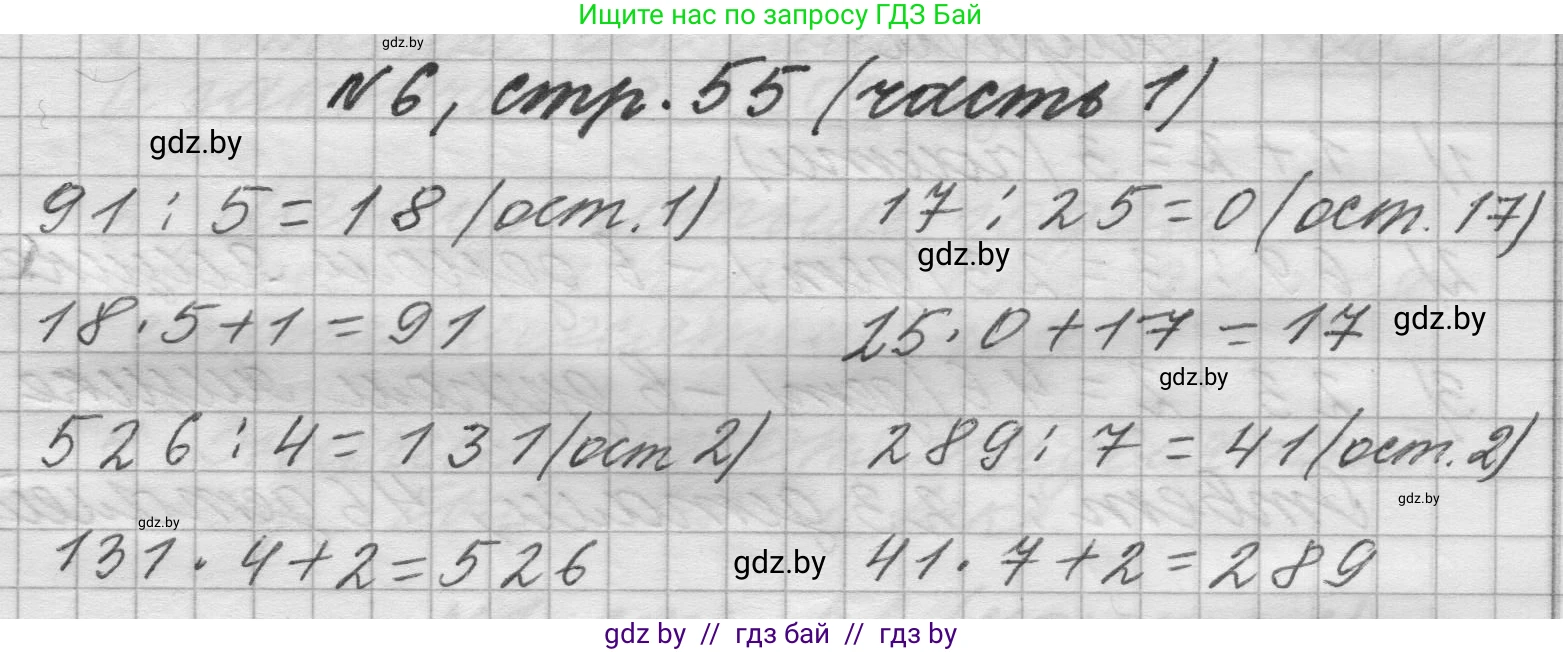 Математика, 4 класс Учебник, авторы: Муравьева Галина Леонидовна, Урбан Мария Анатольевна, издательство Национальный институт образования, Минск, 2022, розового цвета, Часть 1, страница 55, номер 6, Решение 1