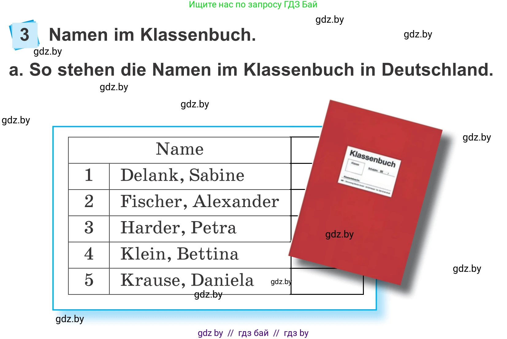 Немецкий язык (Deutsch), 4 класс Учебник (Schülerbuch), авторы: Будько Антонина Филипповна (Budjko Antonina), Урбанович Инна Ювинальевна (Urbanowitsch Ina), издательство Вышэйшая школа, Минск, 2019, жёлтого цвета, Часть 1, страница 6, номер 3a, Условие