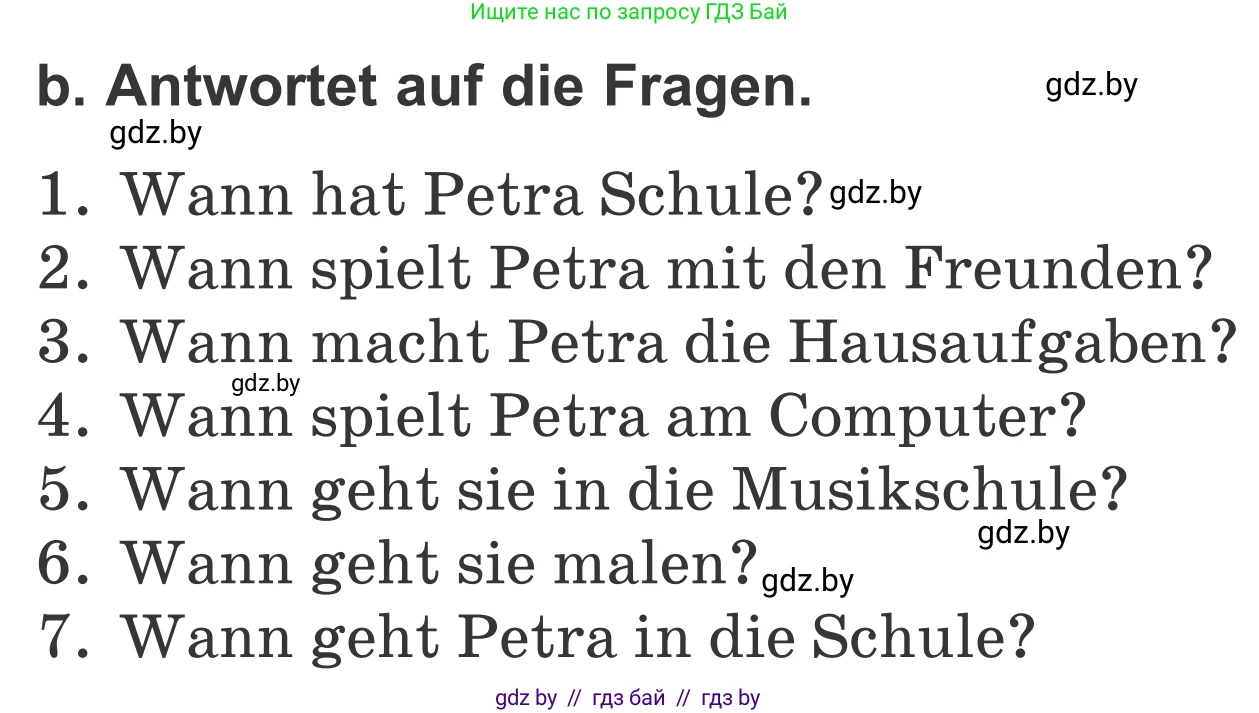 Немецкий язык (Deutsch), 4 класс Учебник (Schülerbuch), авторы: Будько Антонина Филипповна (Budjko Antonina), Урбанович Инна Ювинальевна (Urbanowitsch Ina), издательство Вышэйшая школа, Минск, 2019, жёлтого цвета, Часть 1, страница 42, номер 2b, Условие
