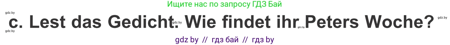 Немецкий язык (Deutsch), 4 класс Учебник (Schülerbuch), авторы: Будько Антонина Филипповна (Budjko Antonina), Урбанович Инна Ювинальевна (Urbanowitsch Ina), издательство Вышэйшая школа, Минск, 2019, жёлтого цвета, Часть 1, страница 45, номер 6c, Условие