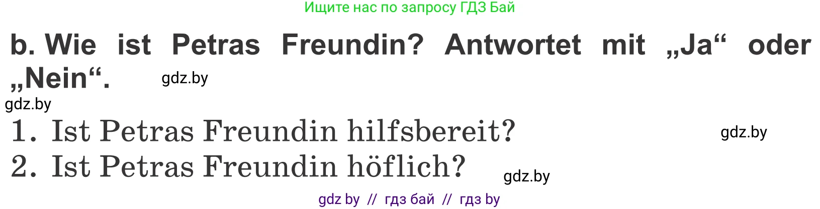 Немецкий язык (Deutsch), 4 класс Учебник (Schülerbuch), авторы: Будько Антонина Филипповна (Budjko Antonina), Урбанович Инна Ювинальевна (Urbanowitsch Ina), издательство Вышэйшая школа, Минск, 2019, жёлтого цвета, Часть 1, страница 109, номер 2b, Условие